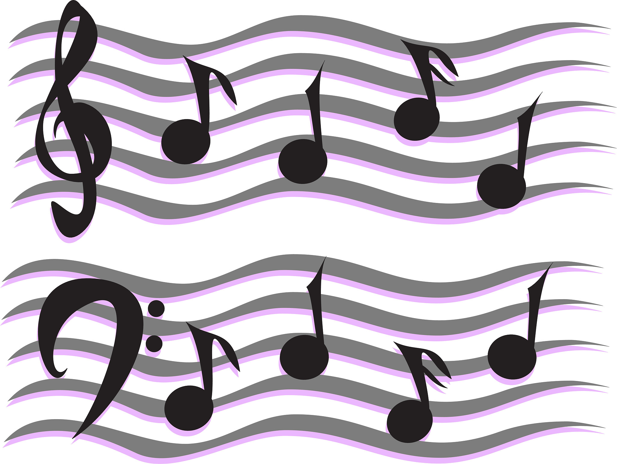 merry staff and musical notes