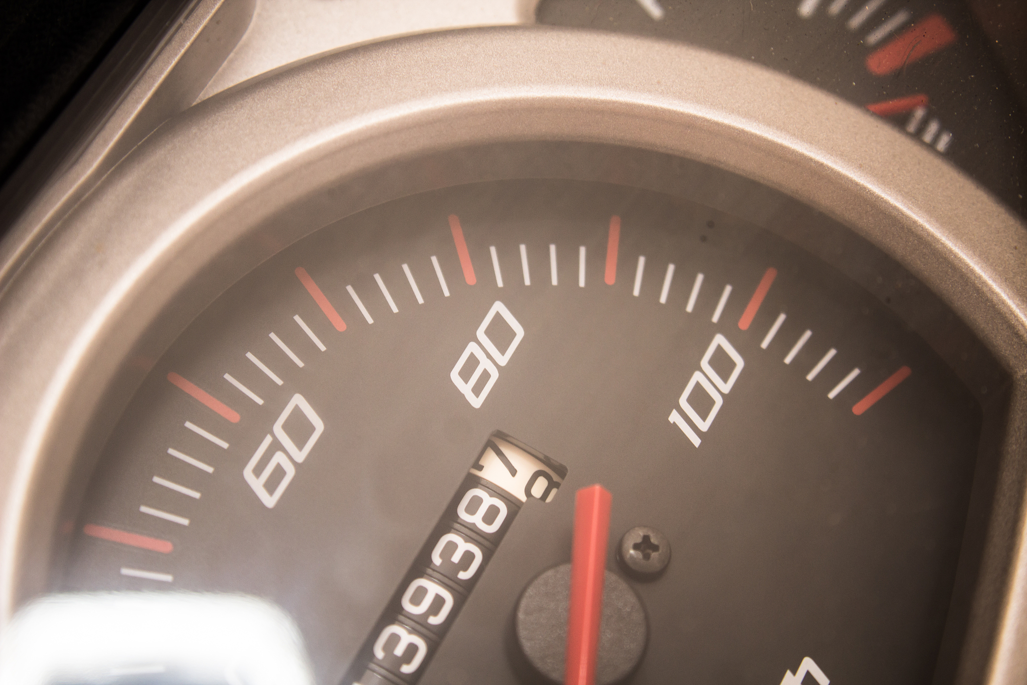 detail of a speedomeeter
