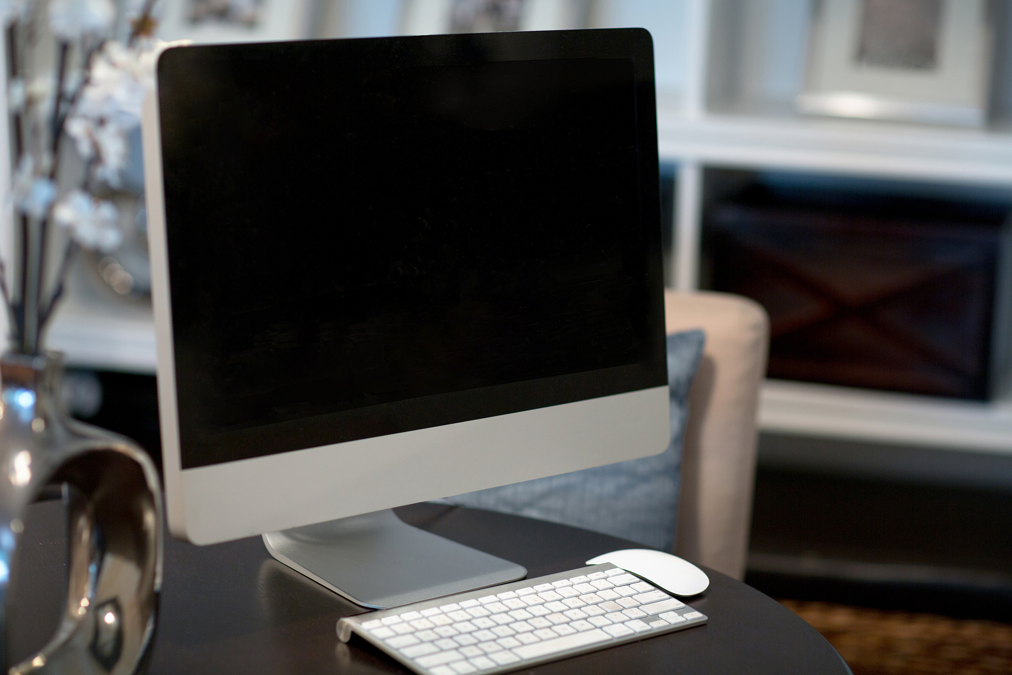 at home contemporary work station and organization concept.