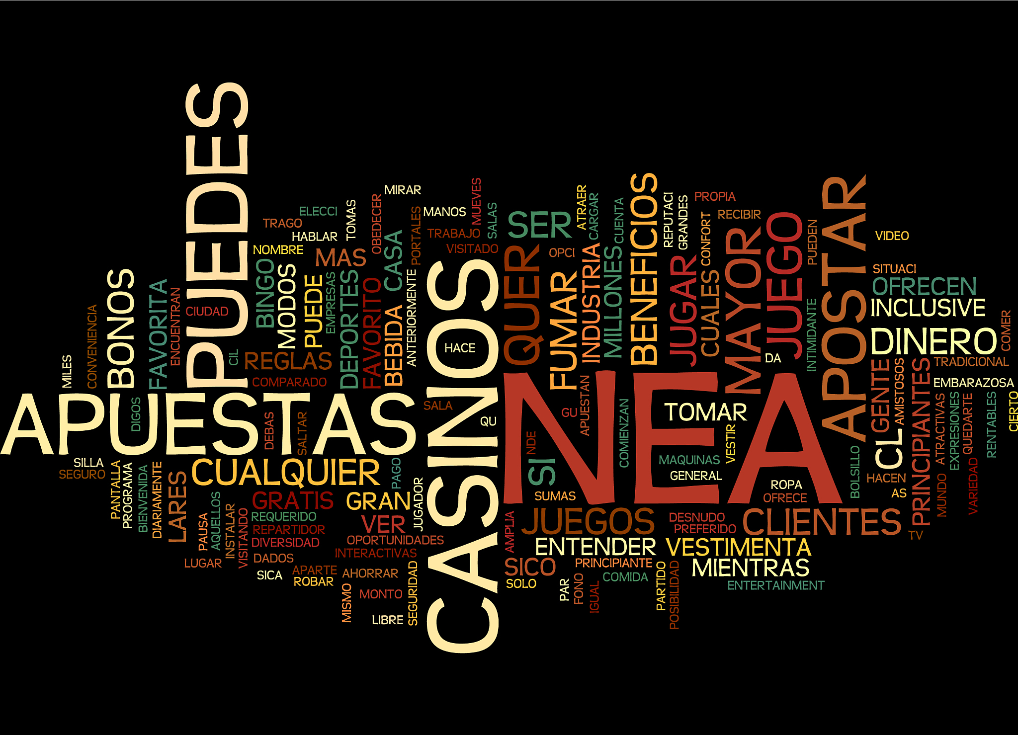 la industria de las apuestas text background word