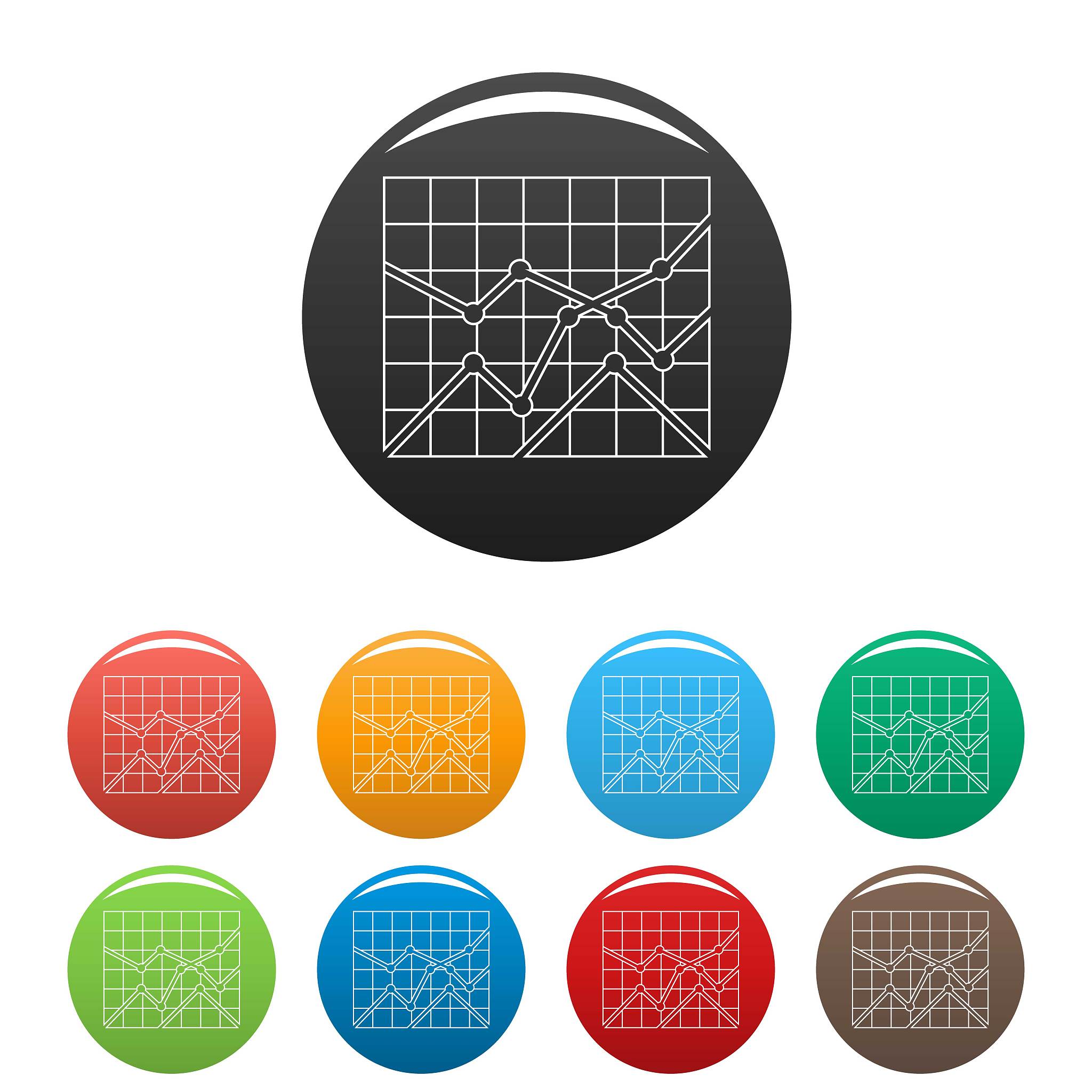 best chart icons color set