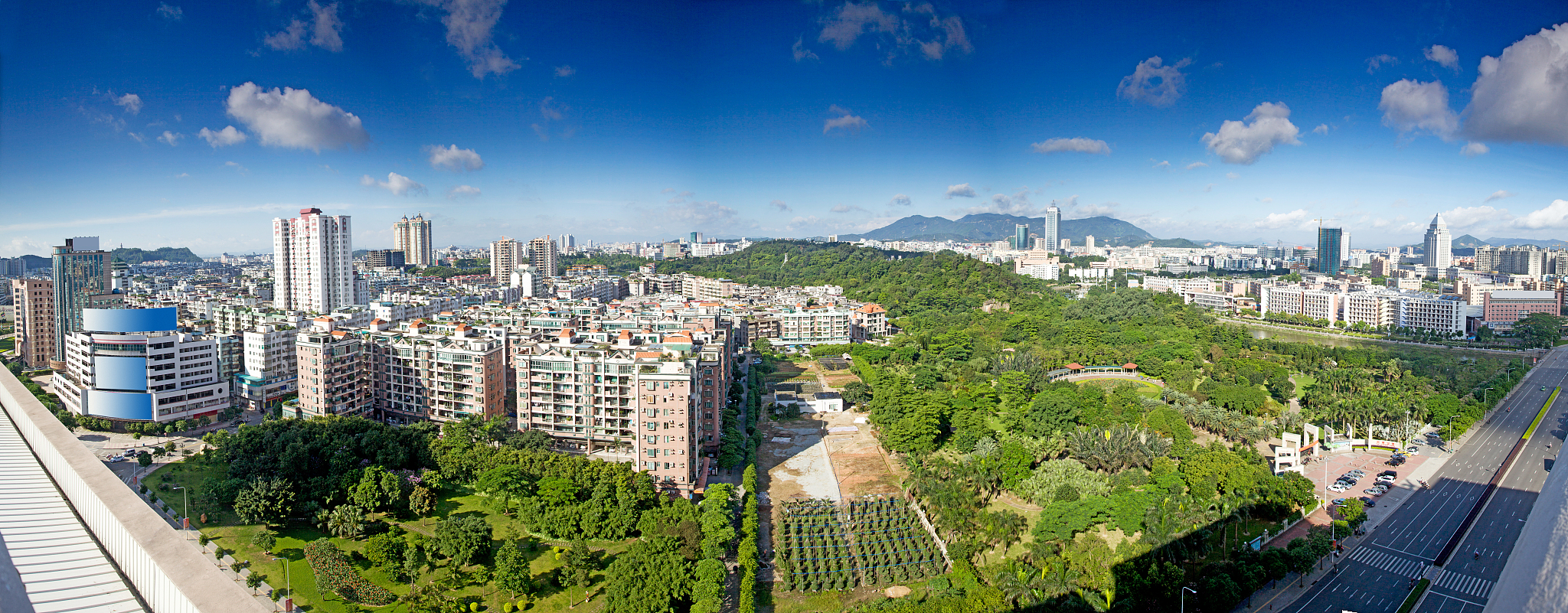 广东省江门市城市建筑群