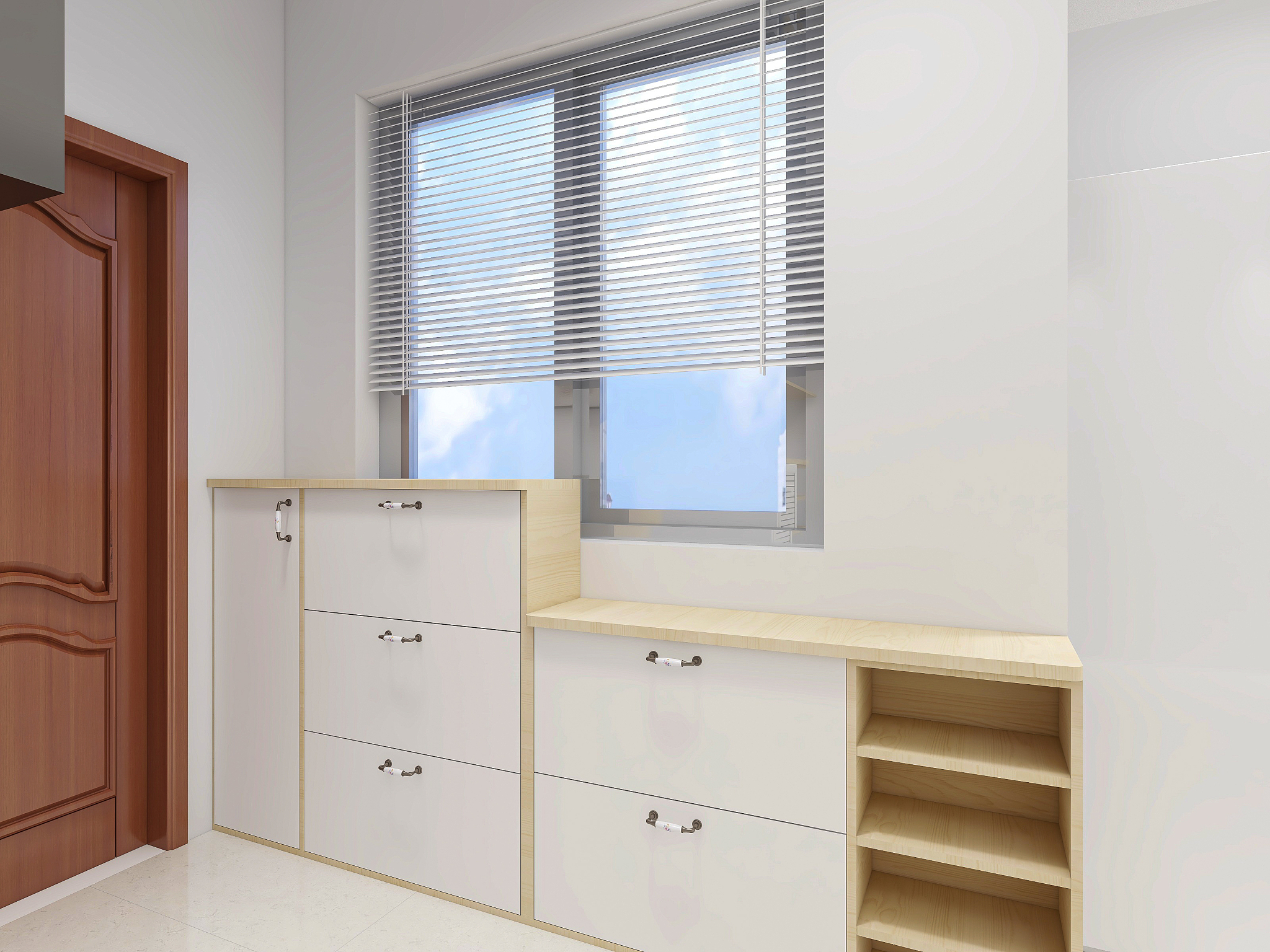 带一根立柱的鞋柜怎么贴纸好看回答加拓展。