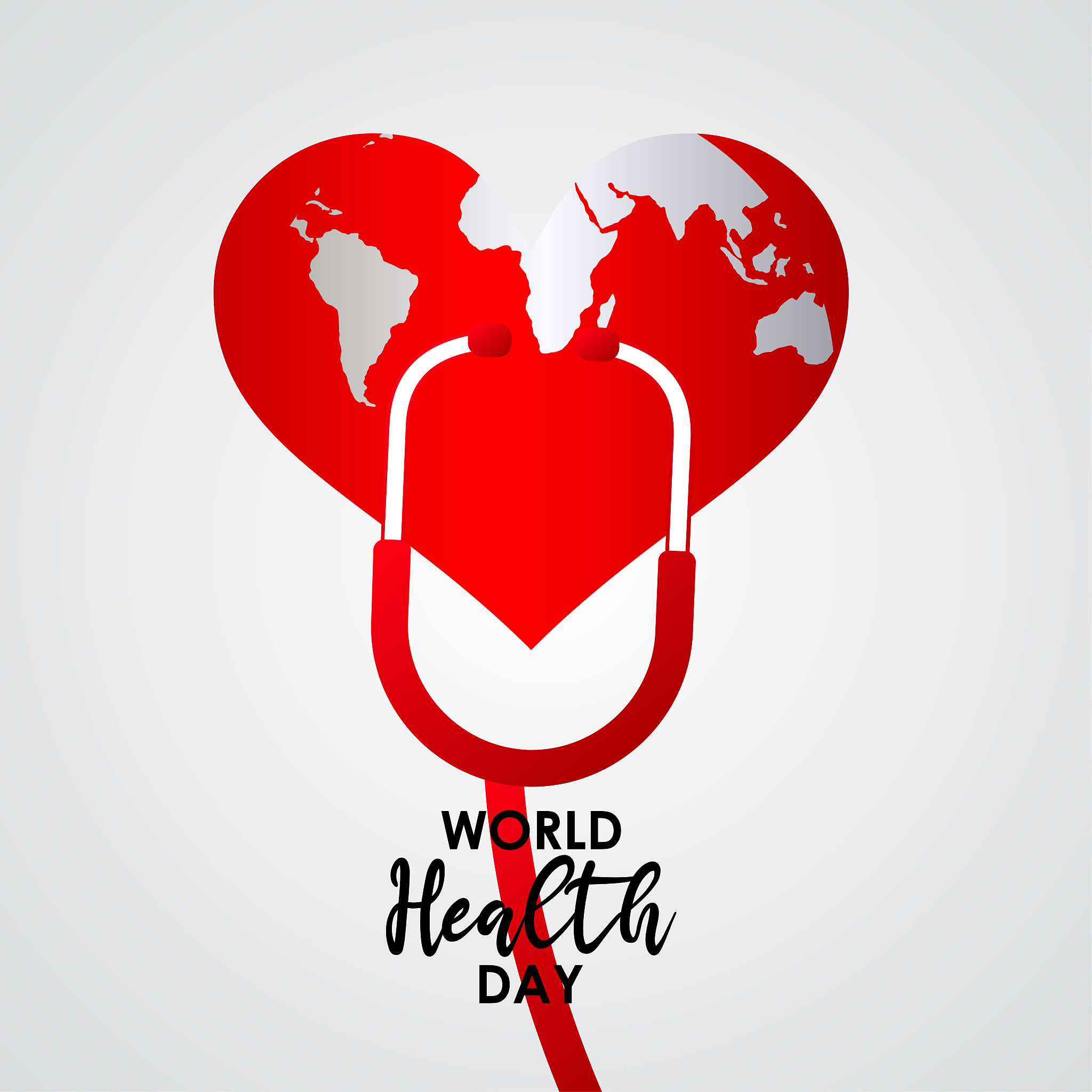 world health day celebration vector template design illustration