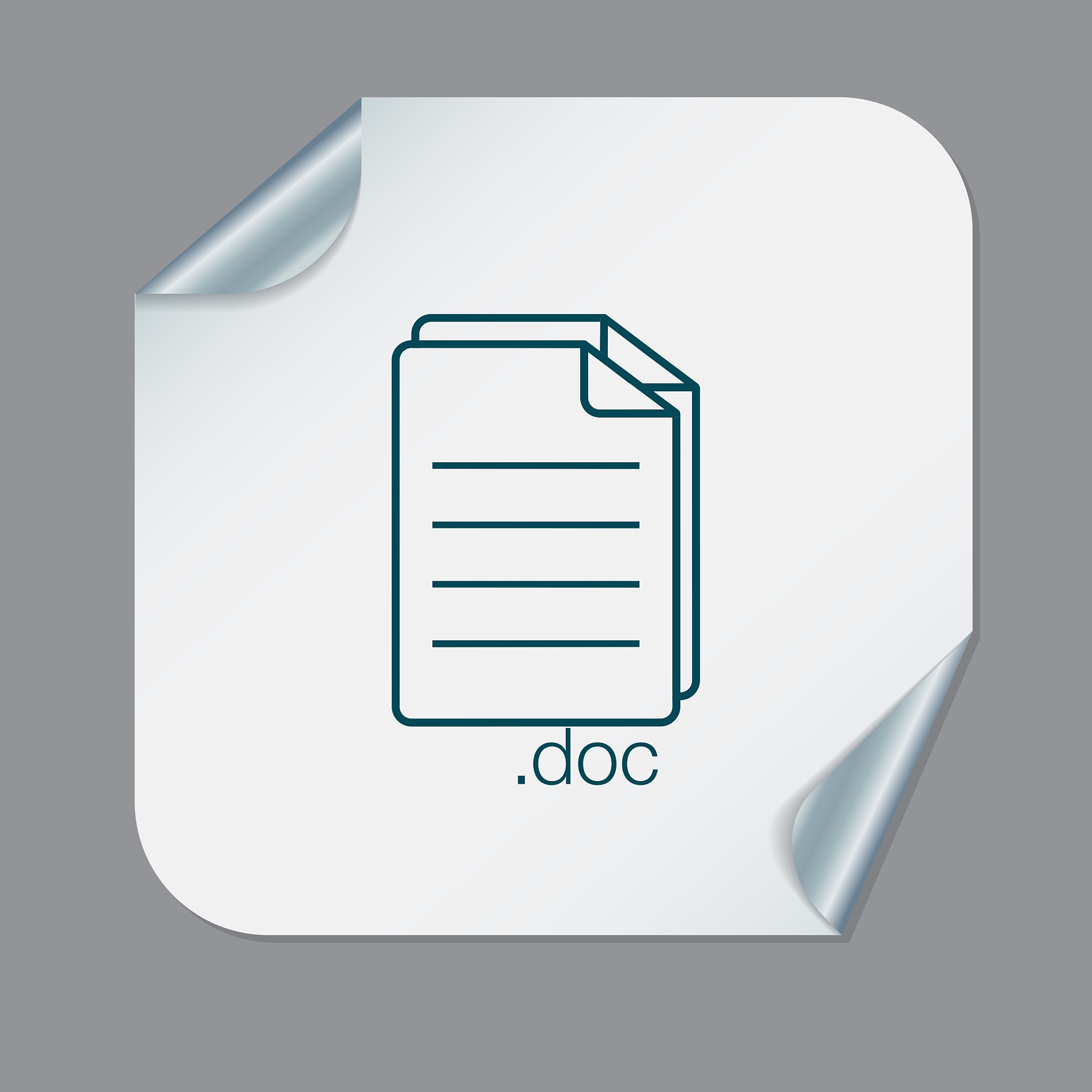 document icon paper sheet