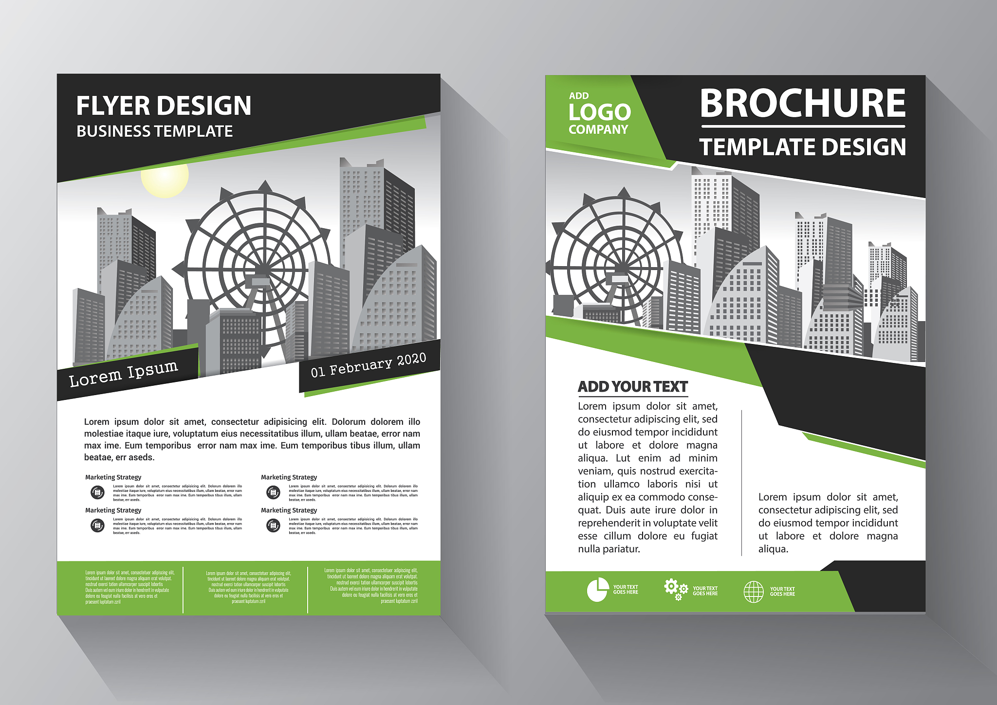 business abstract vector template. brochure design, cover modern