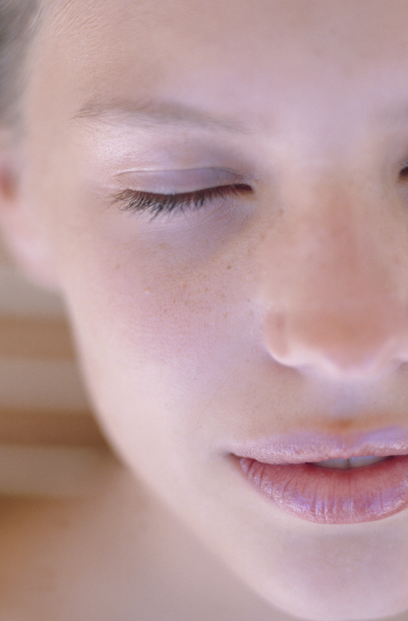 face of young woman