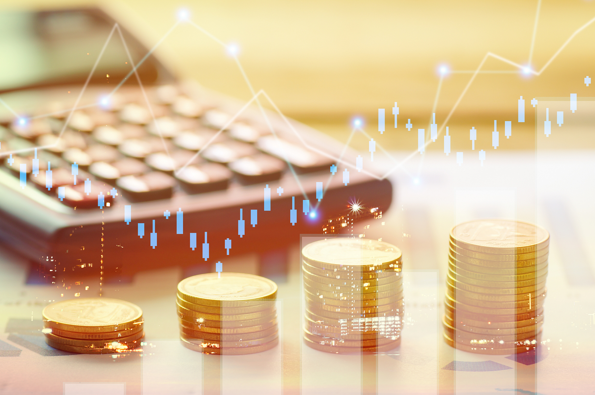 finance, capital banking and investment concept, double exporsur