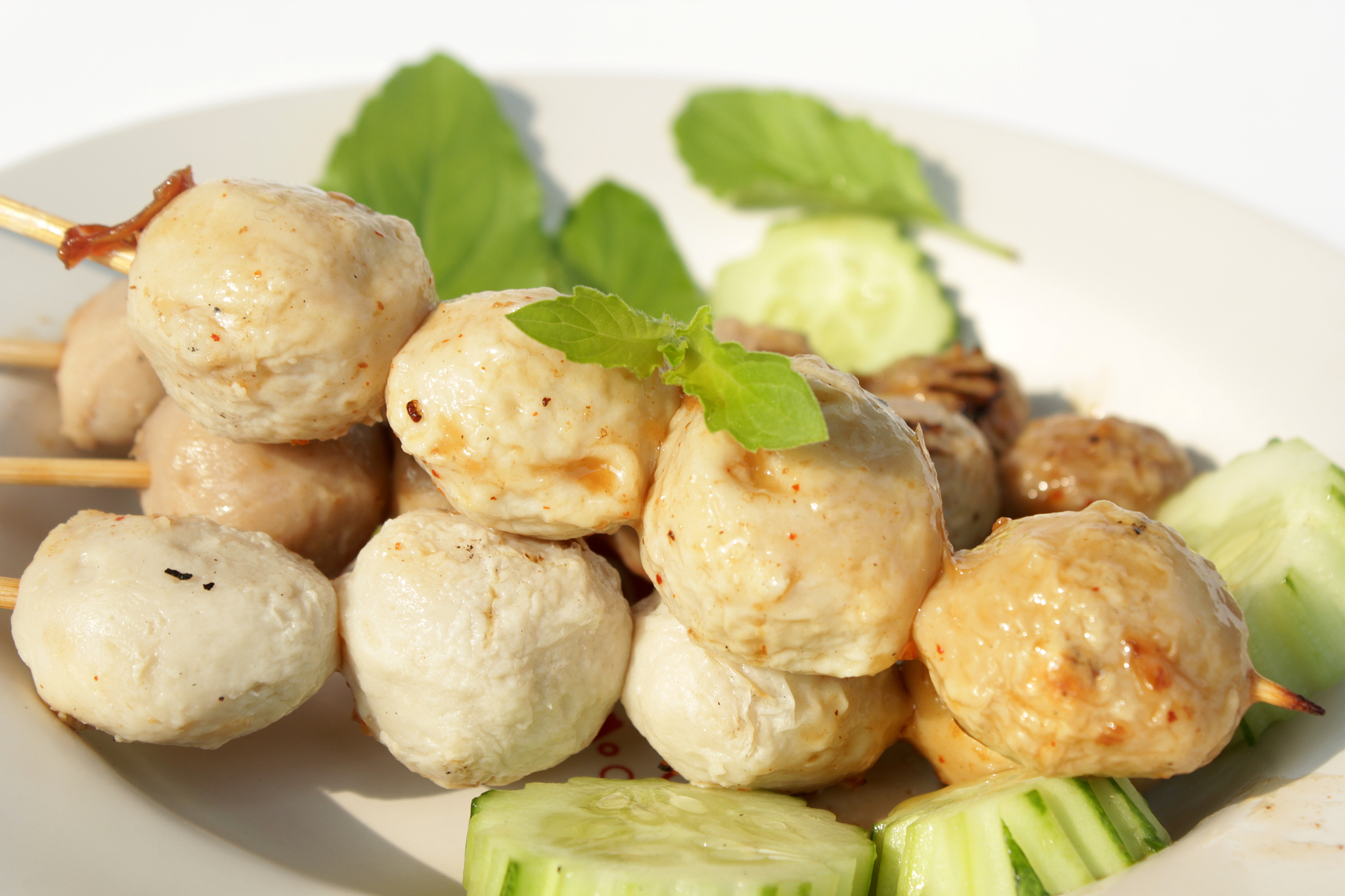 roasted pork balls.