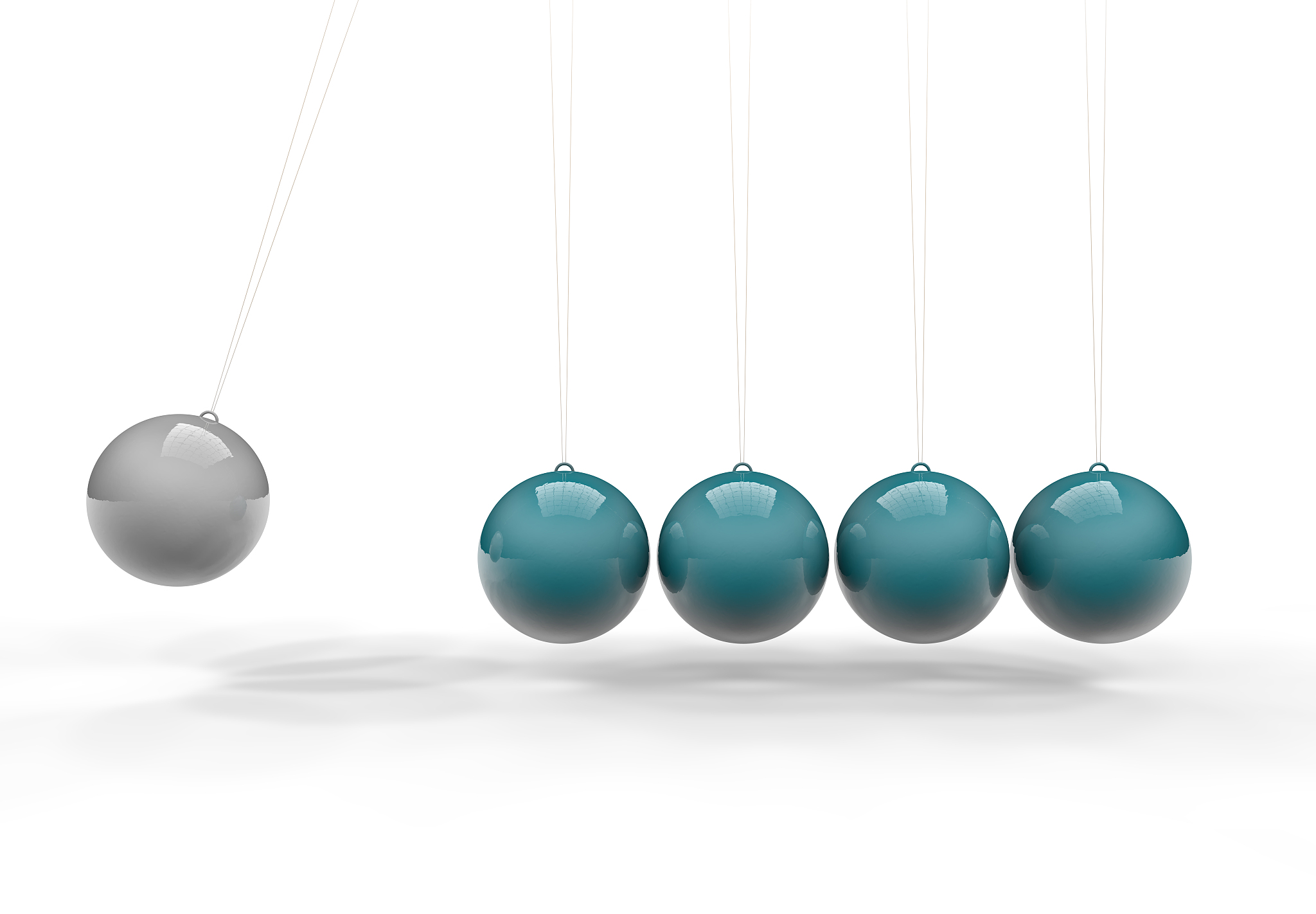 3d newton's cradle