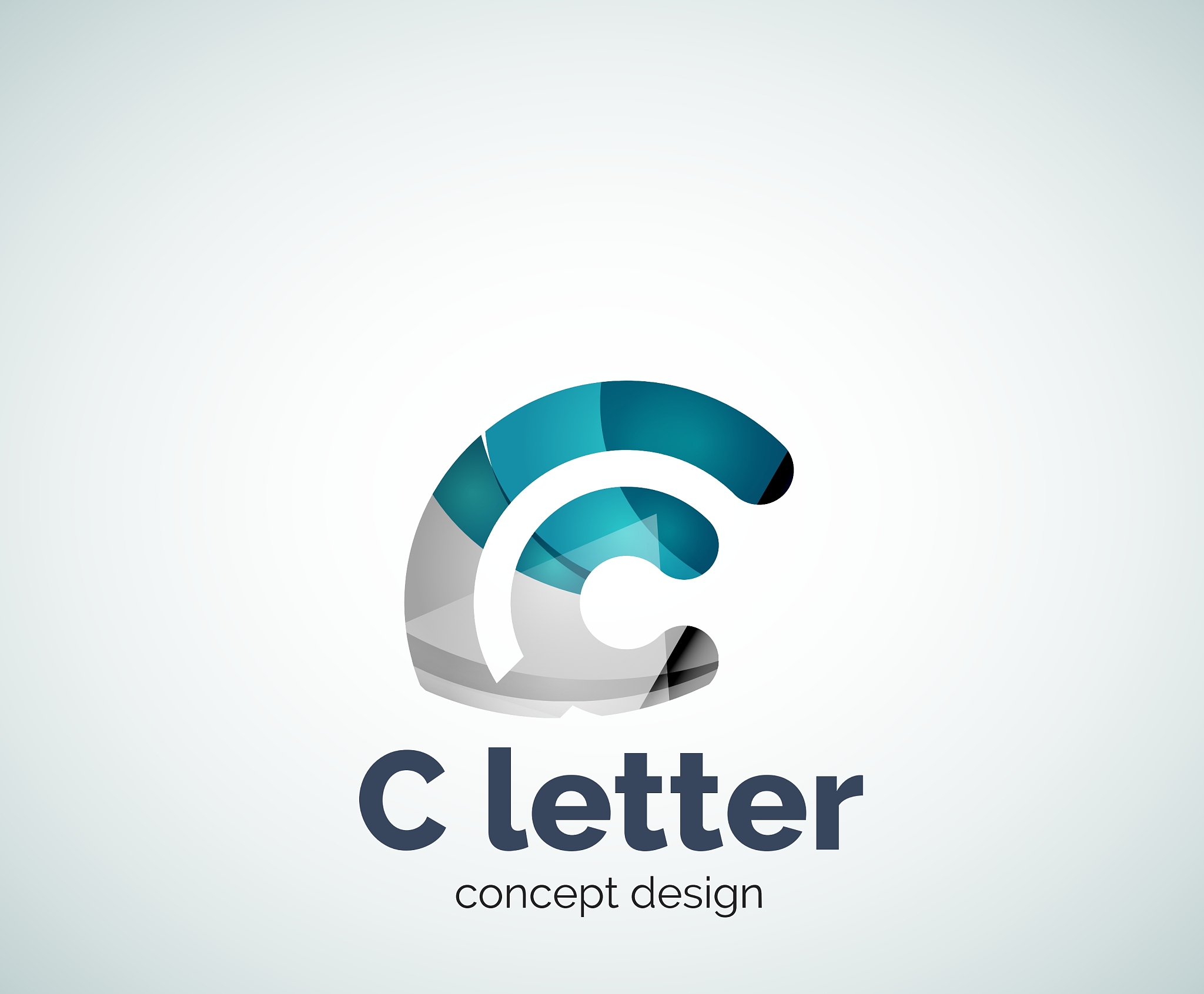 c letter concept logo template