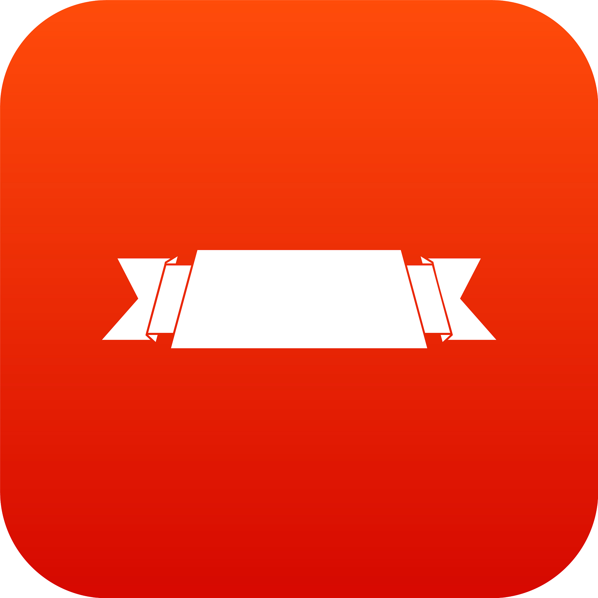 ribbon banner icon digital red