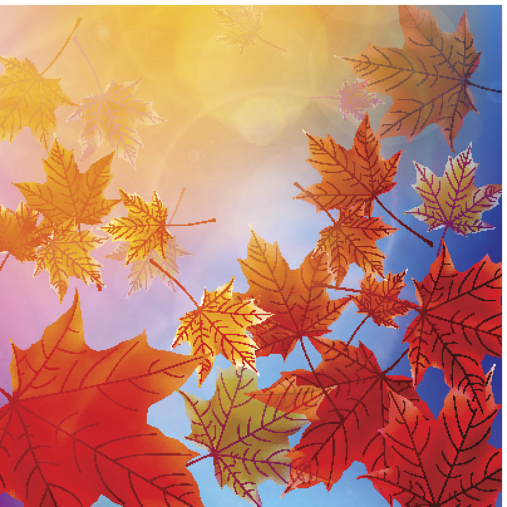 秋天的树叶：多彩的画卷和生命的礼物