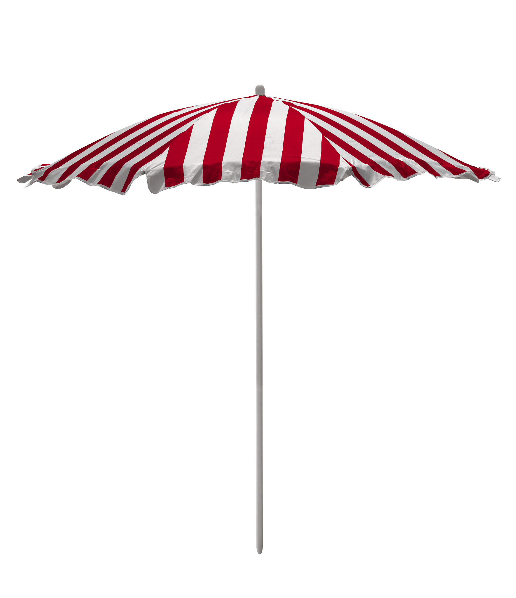 beach umbrella - red-white striped