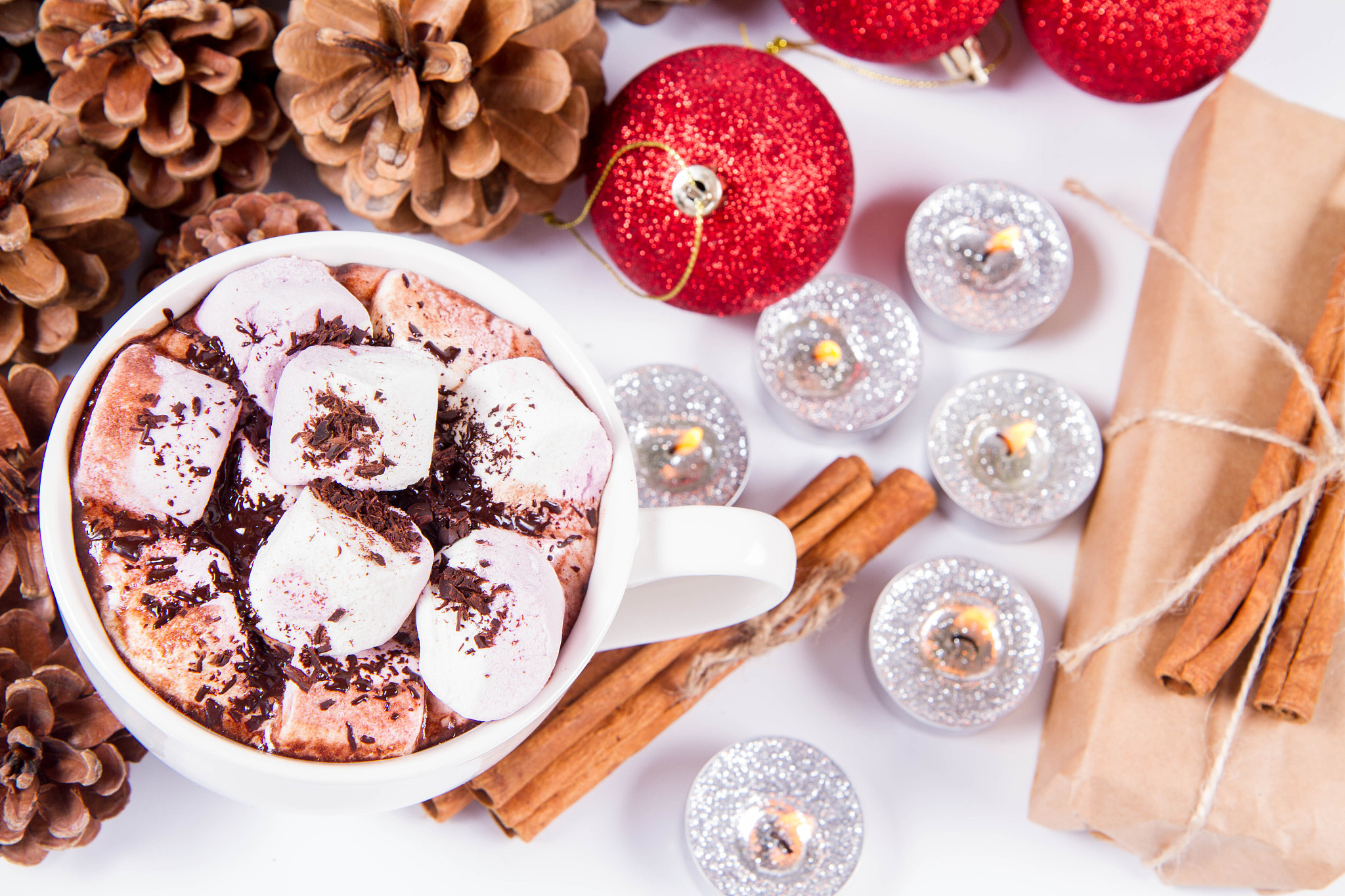 cup of hot chocolate with marshmallows