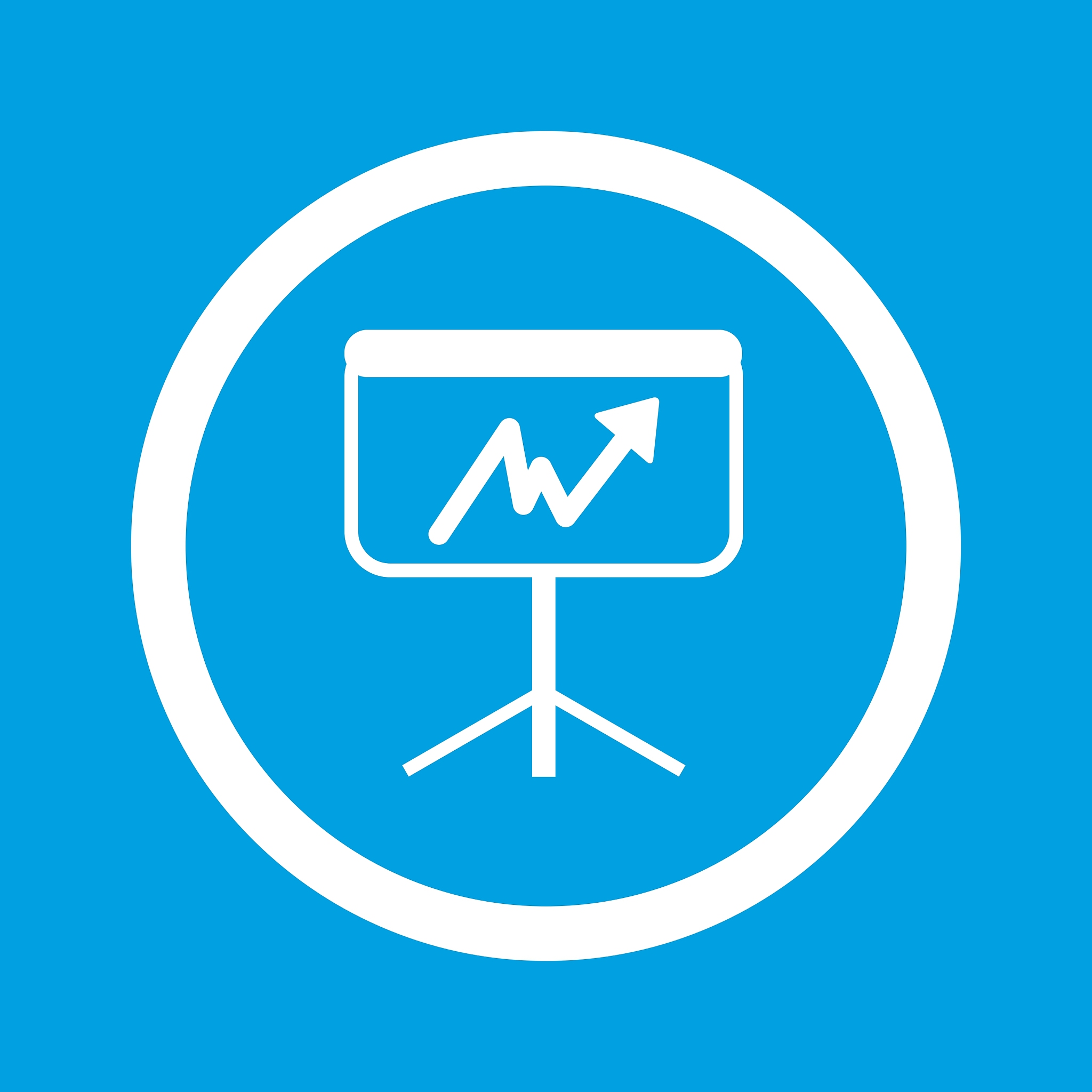 graphic presentation sign icon
