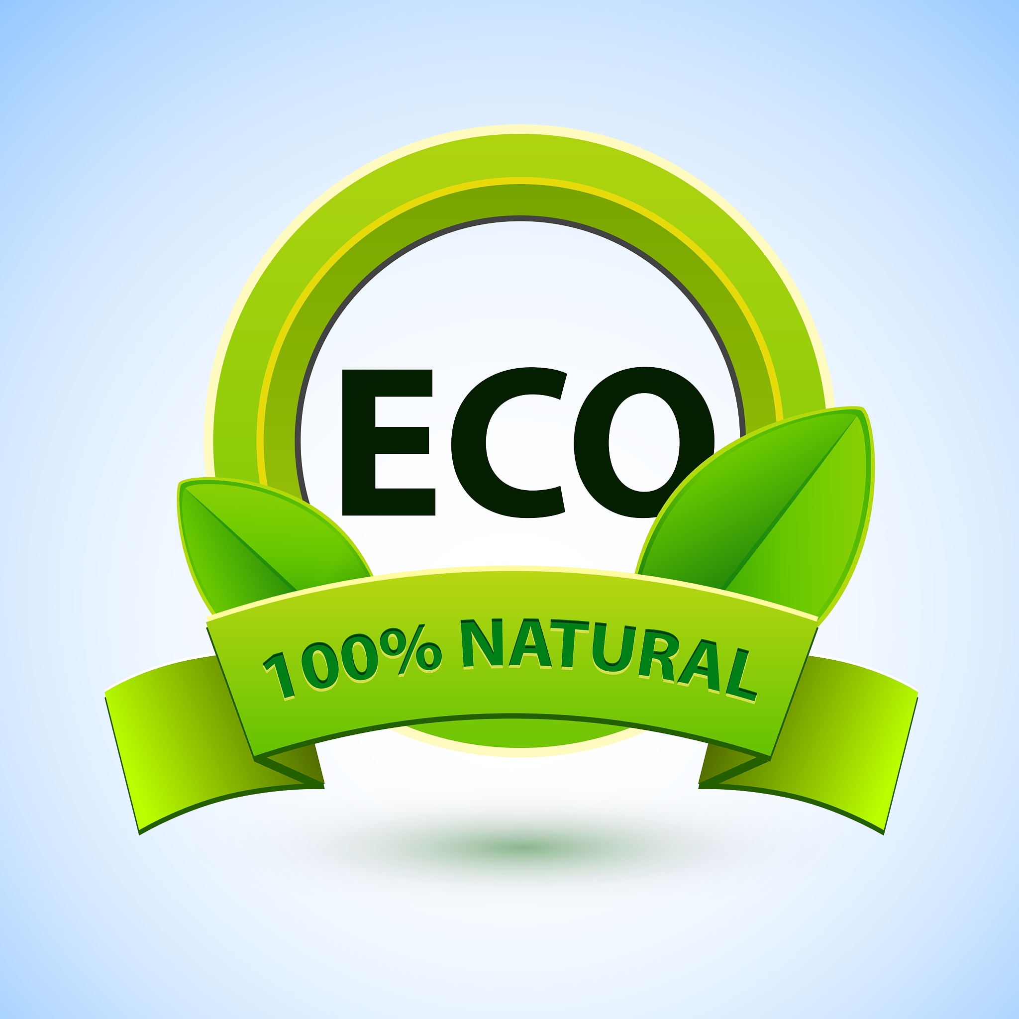 eco sign with promotion text
