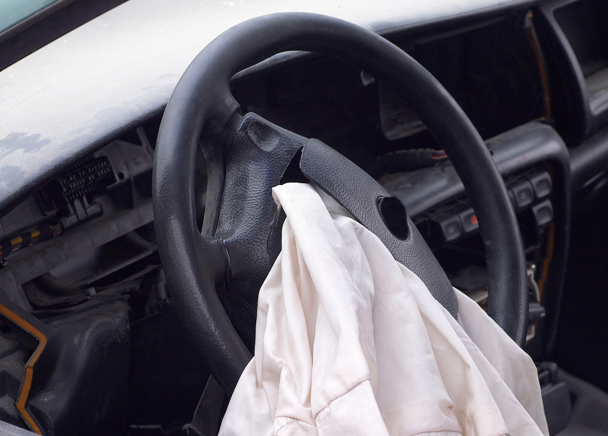opened airbag