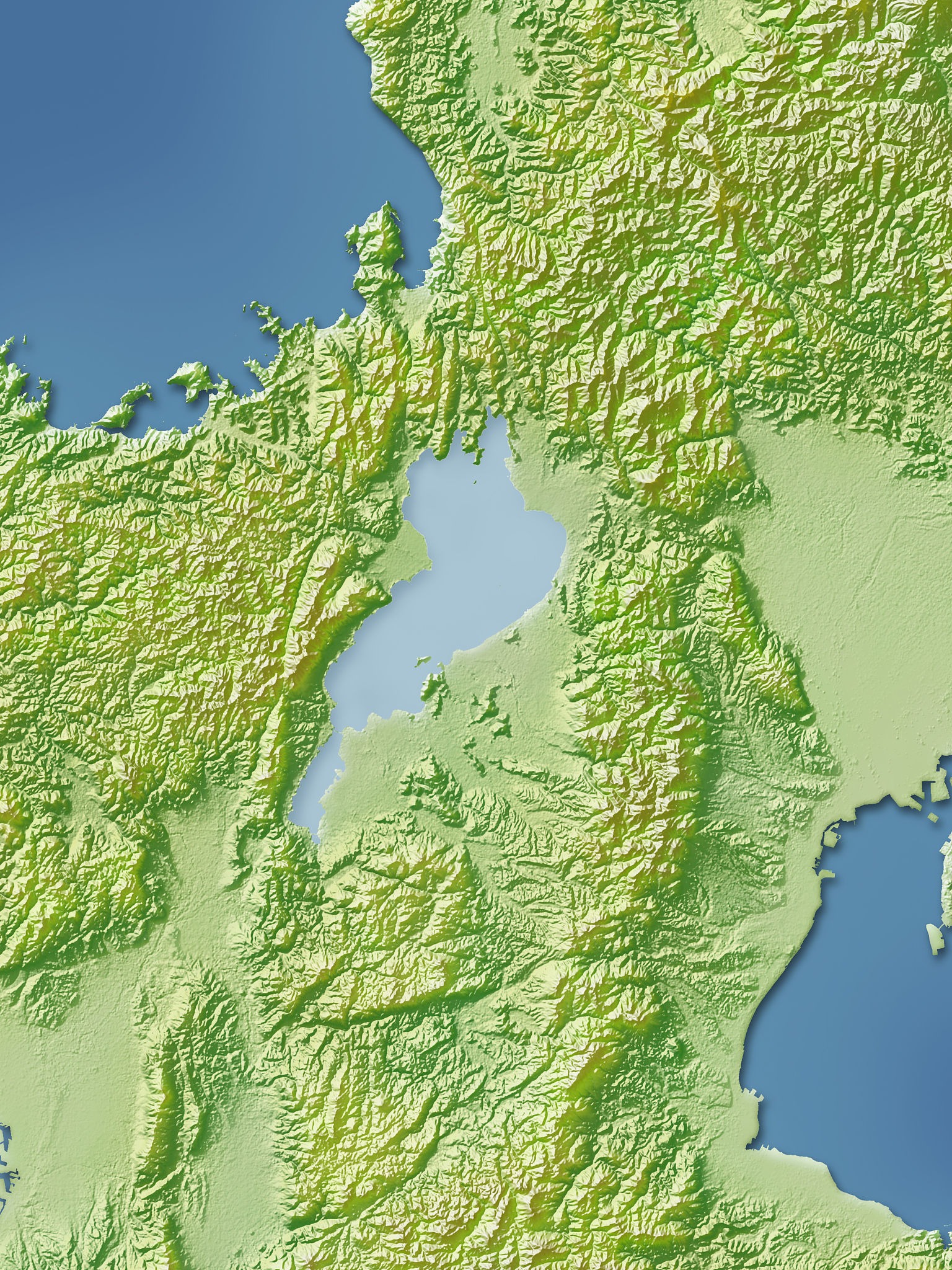 map of shiga prefecture, japan.