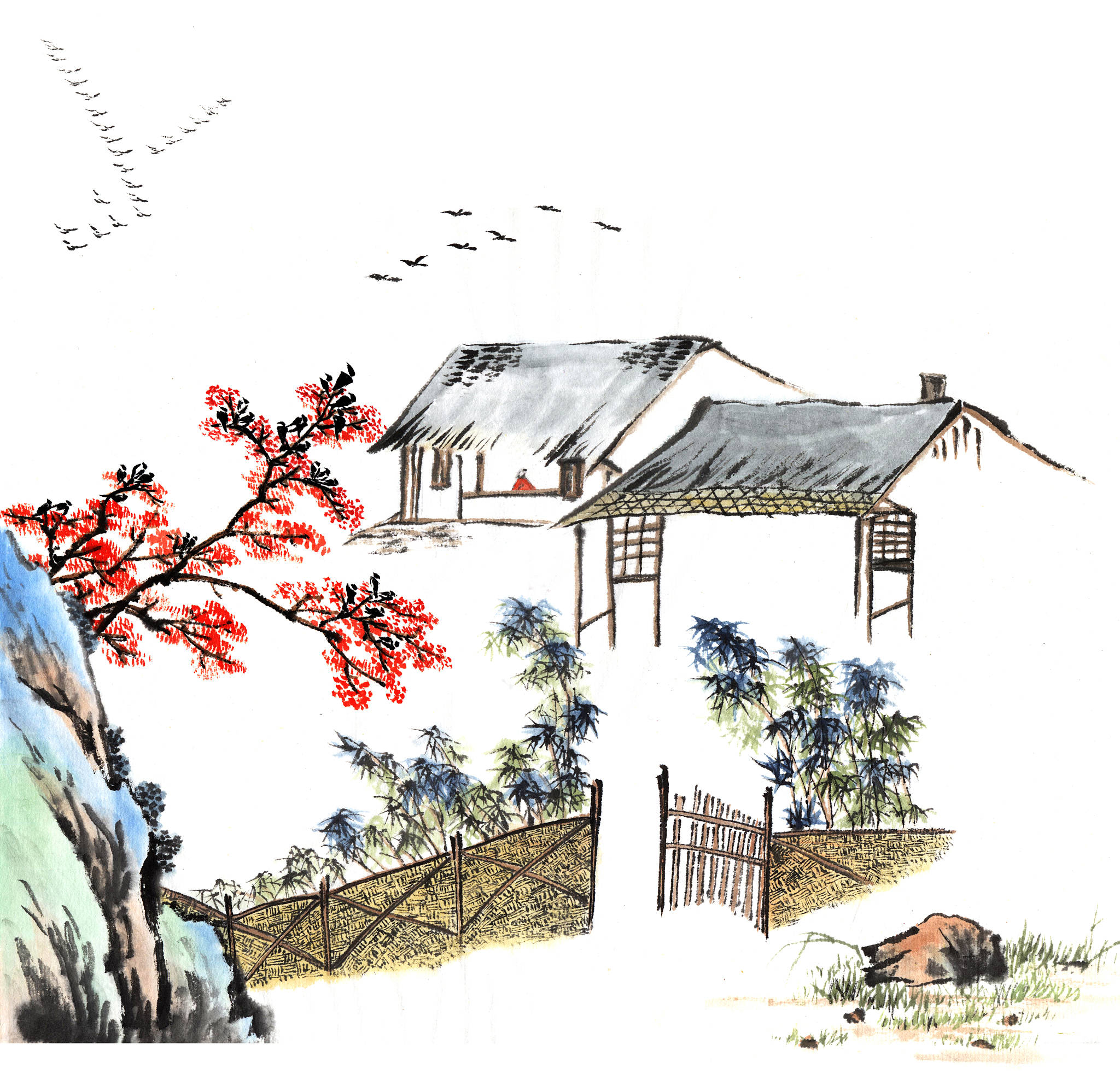 带“家”的古诗：描写房屋、庭院的诗句