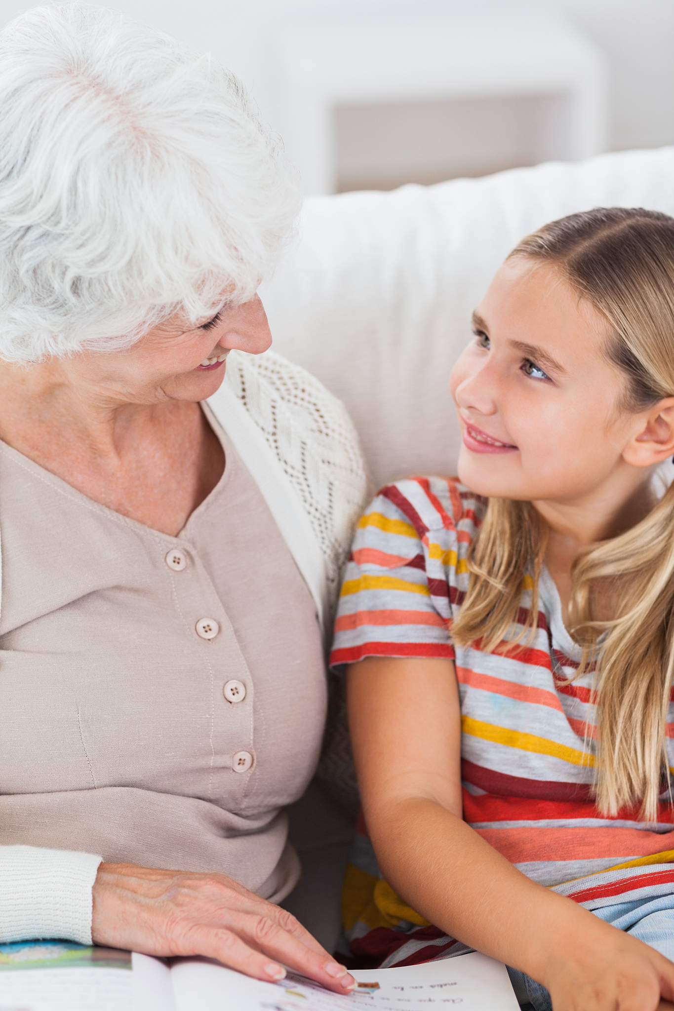 granny and little girl