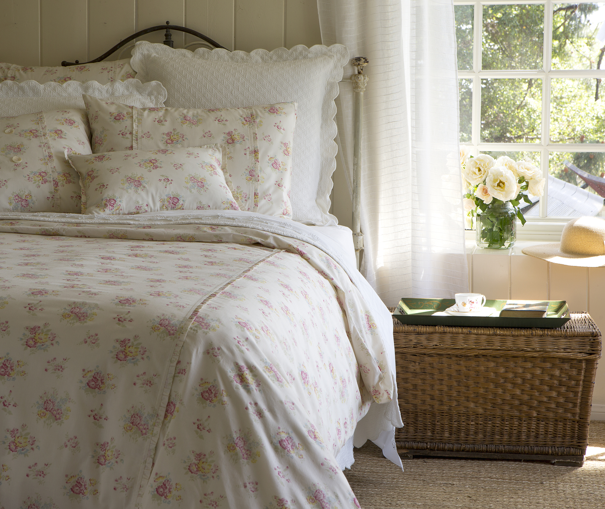 给一个柔软的针织麻灰条纹四件套取名