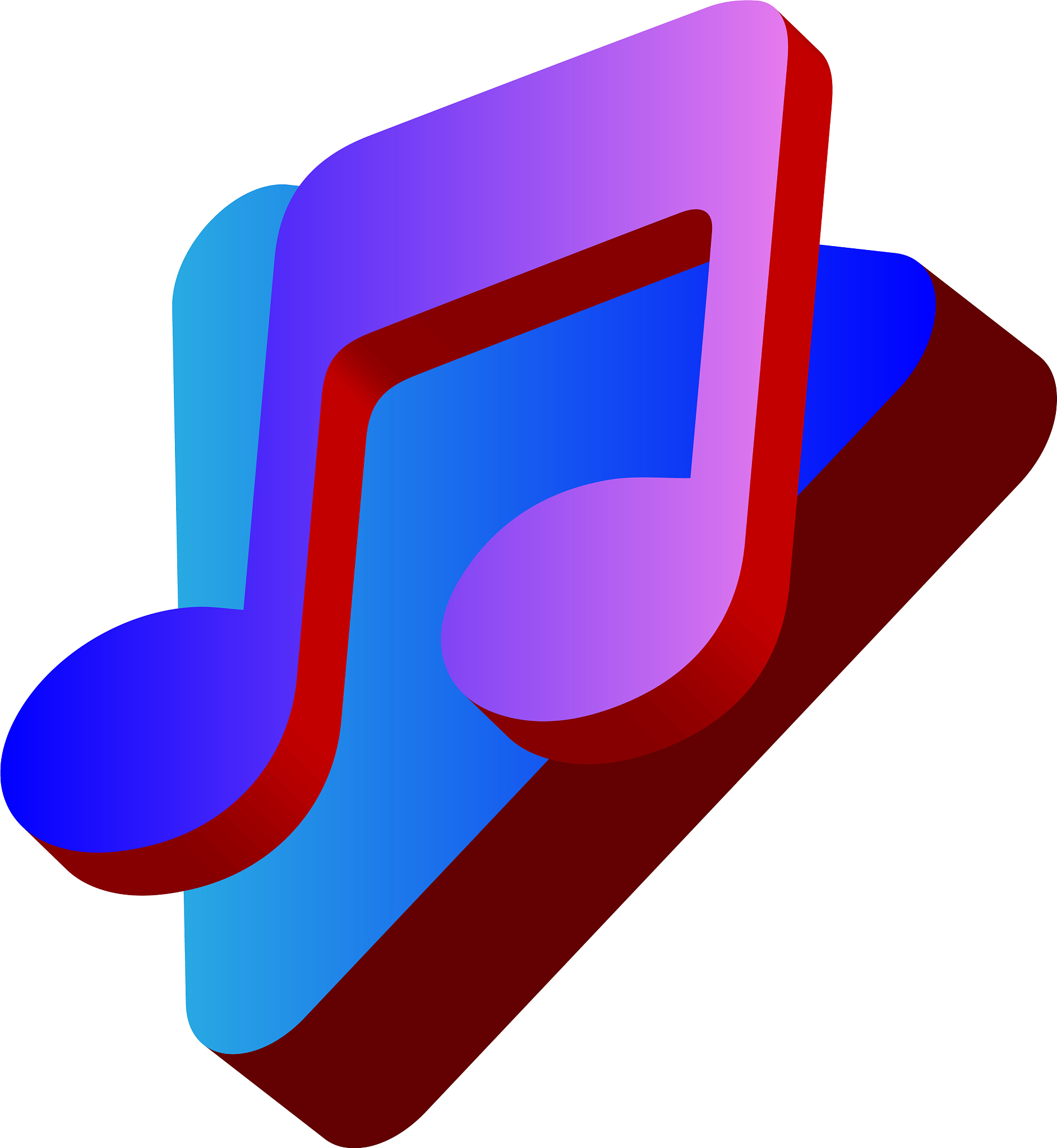 play and note music logo design