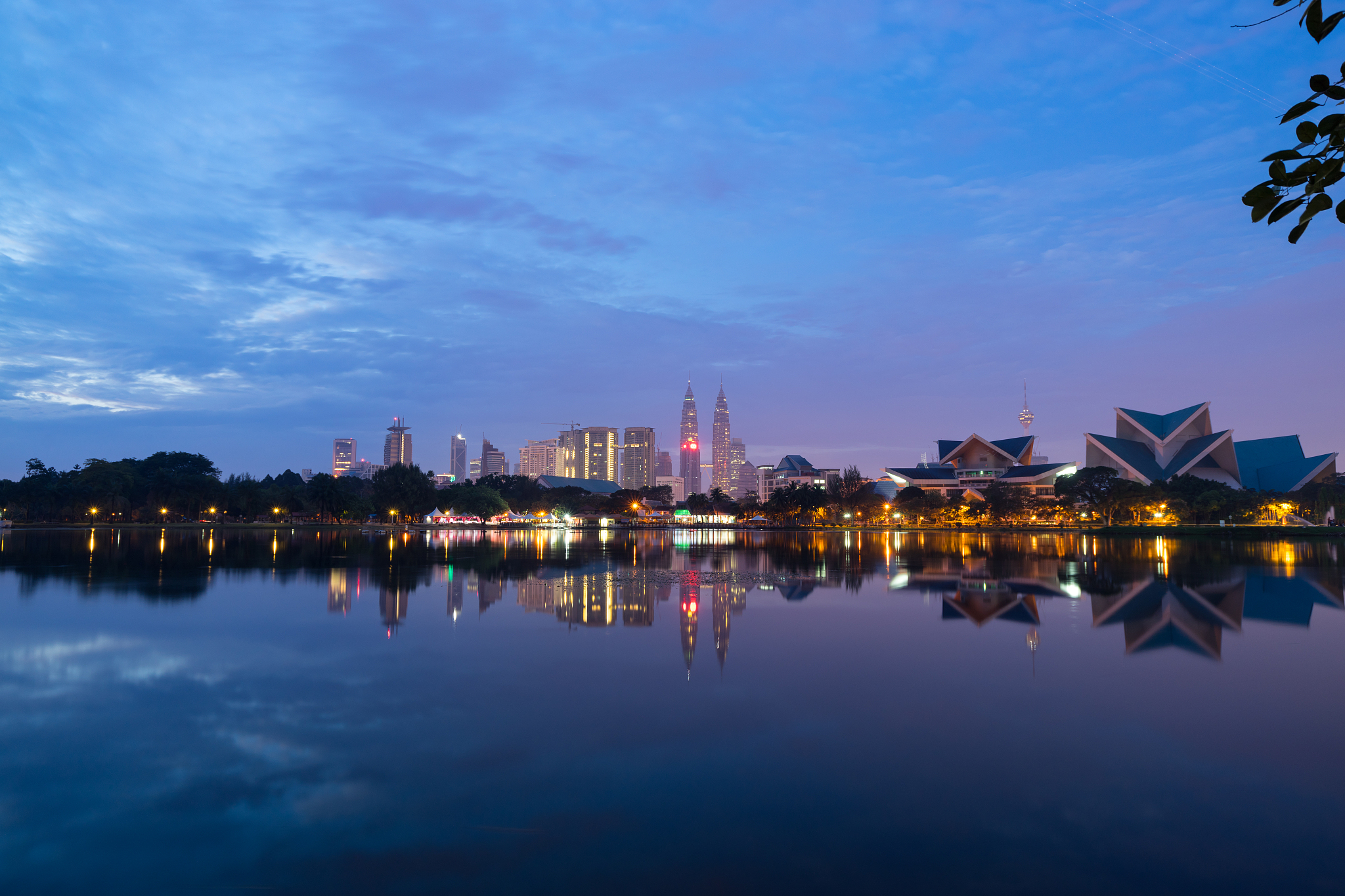 sunrise moment in kuala lumpur