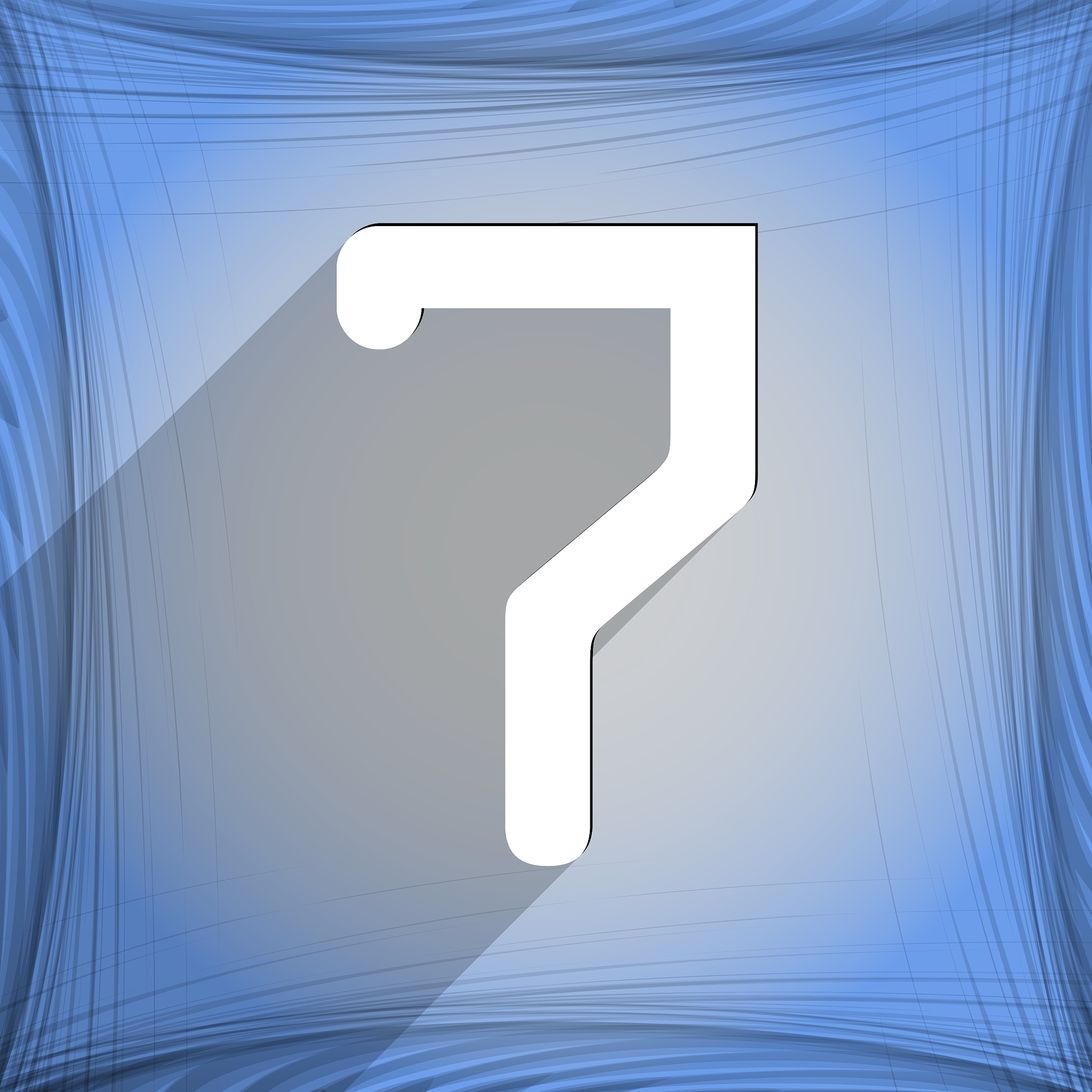 number seven icon symbol flat modern web design