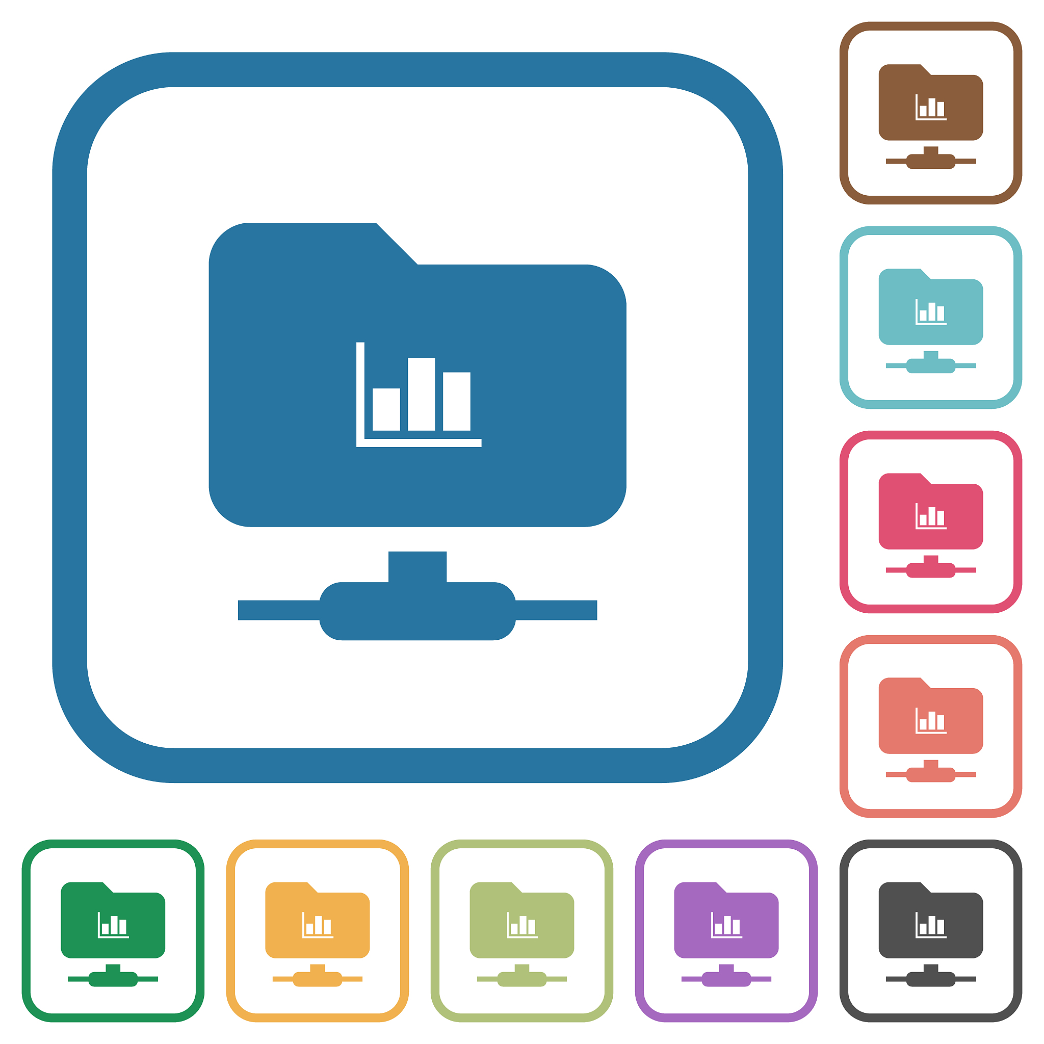 ftp statistics simple icons