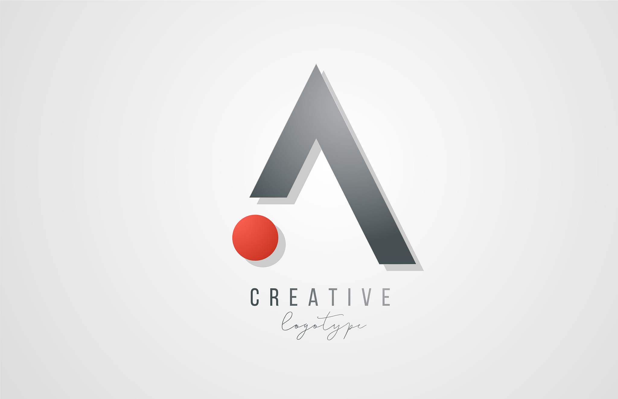 letter a logo alphabet icon design template