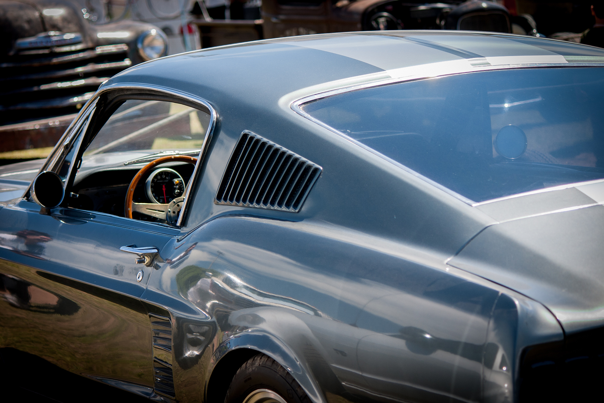 view of old sports car
