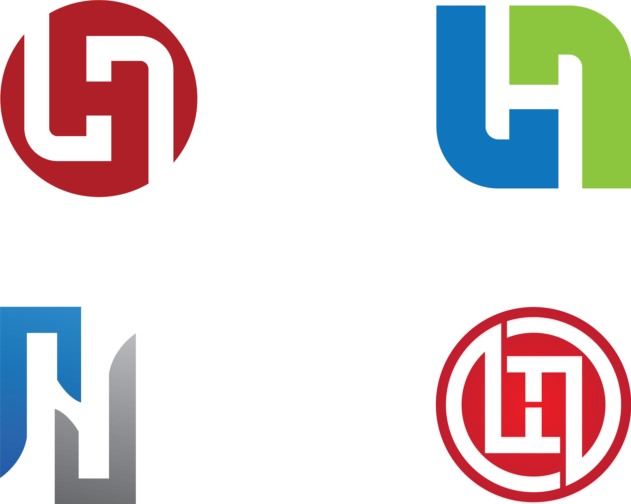 h letter logo template