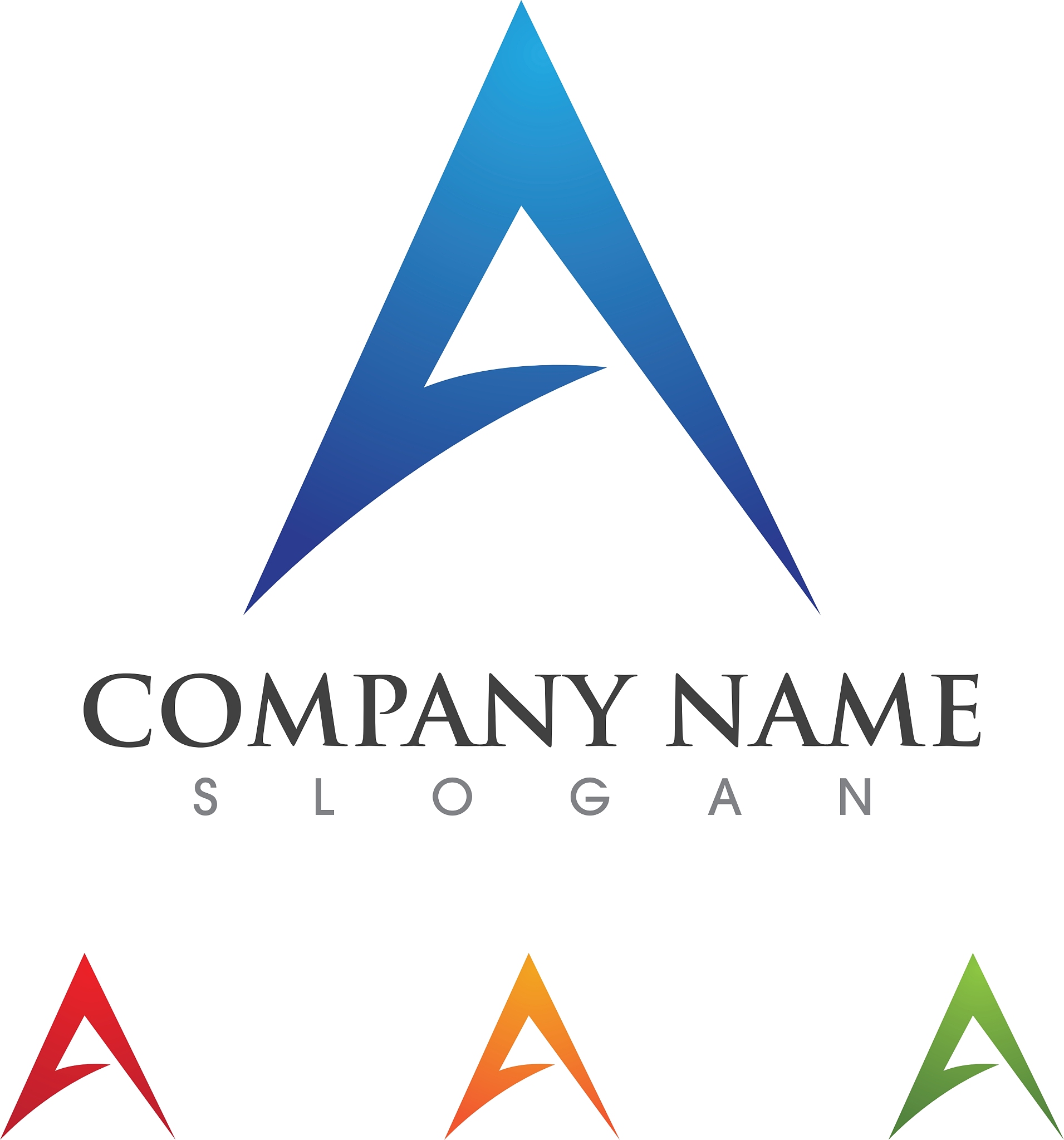a letter logo template