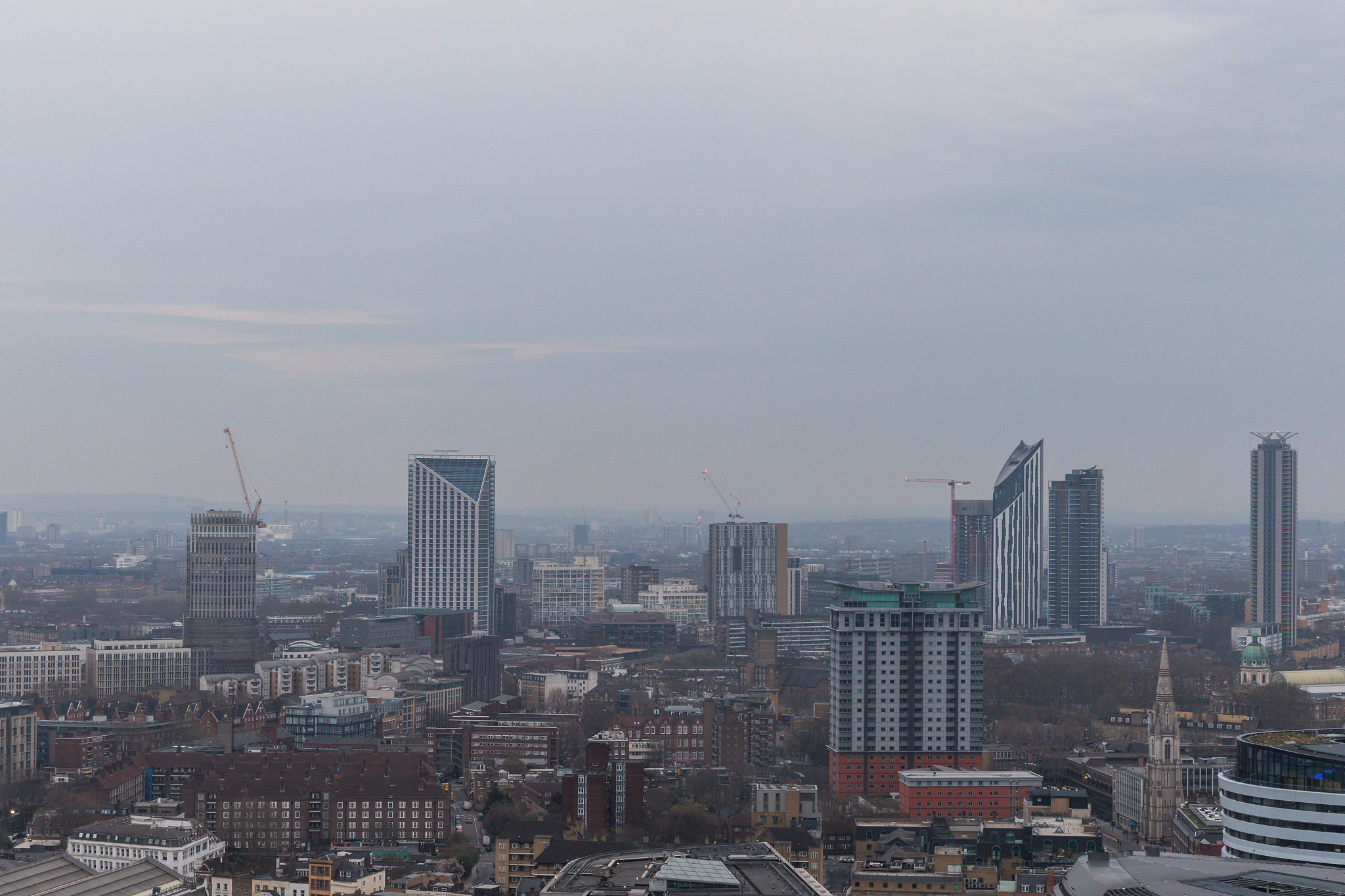 the london skyline in 2018 - london, england