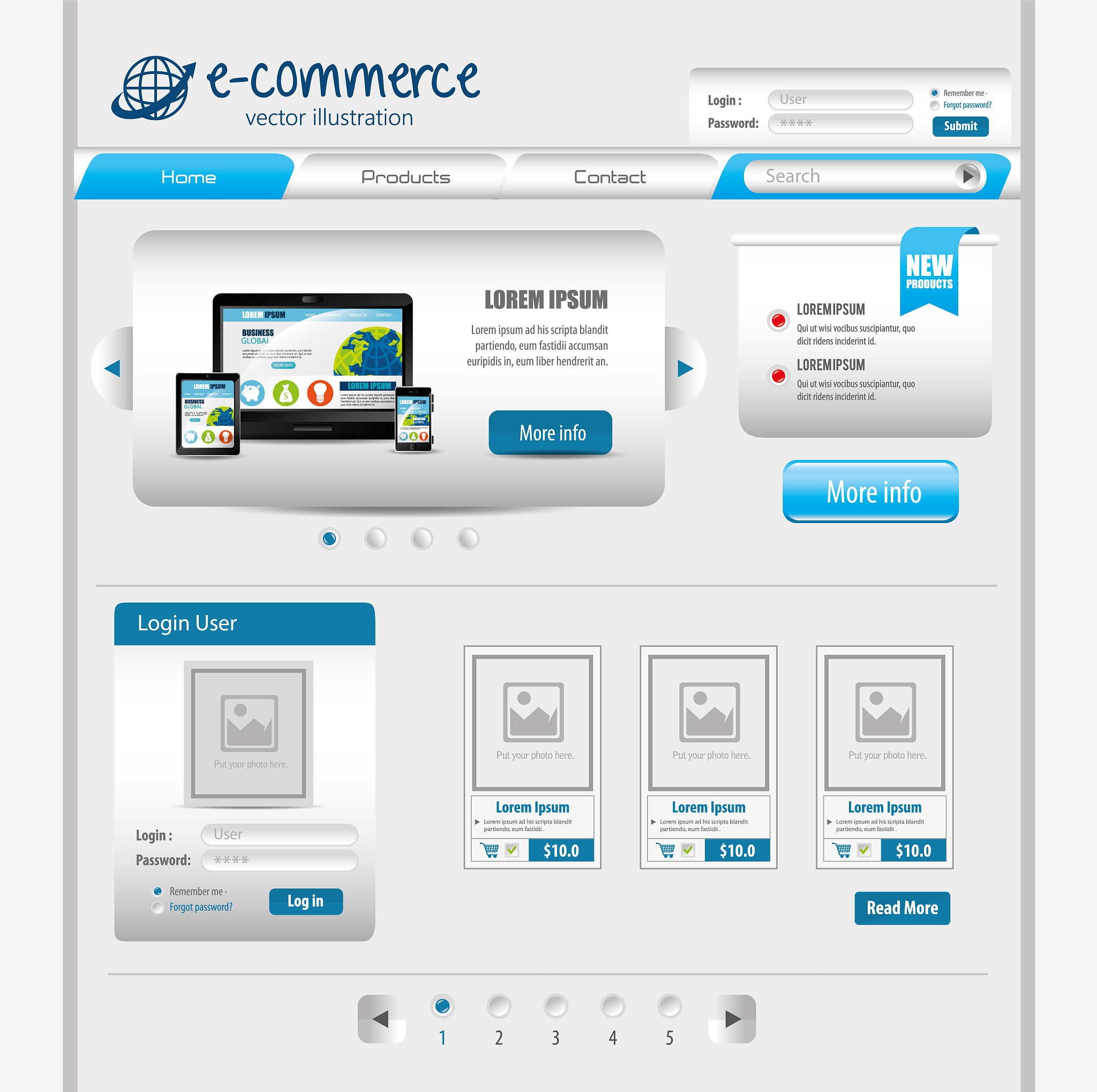 website design template design