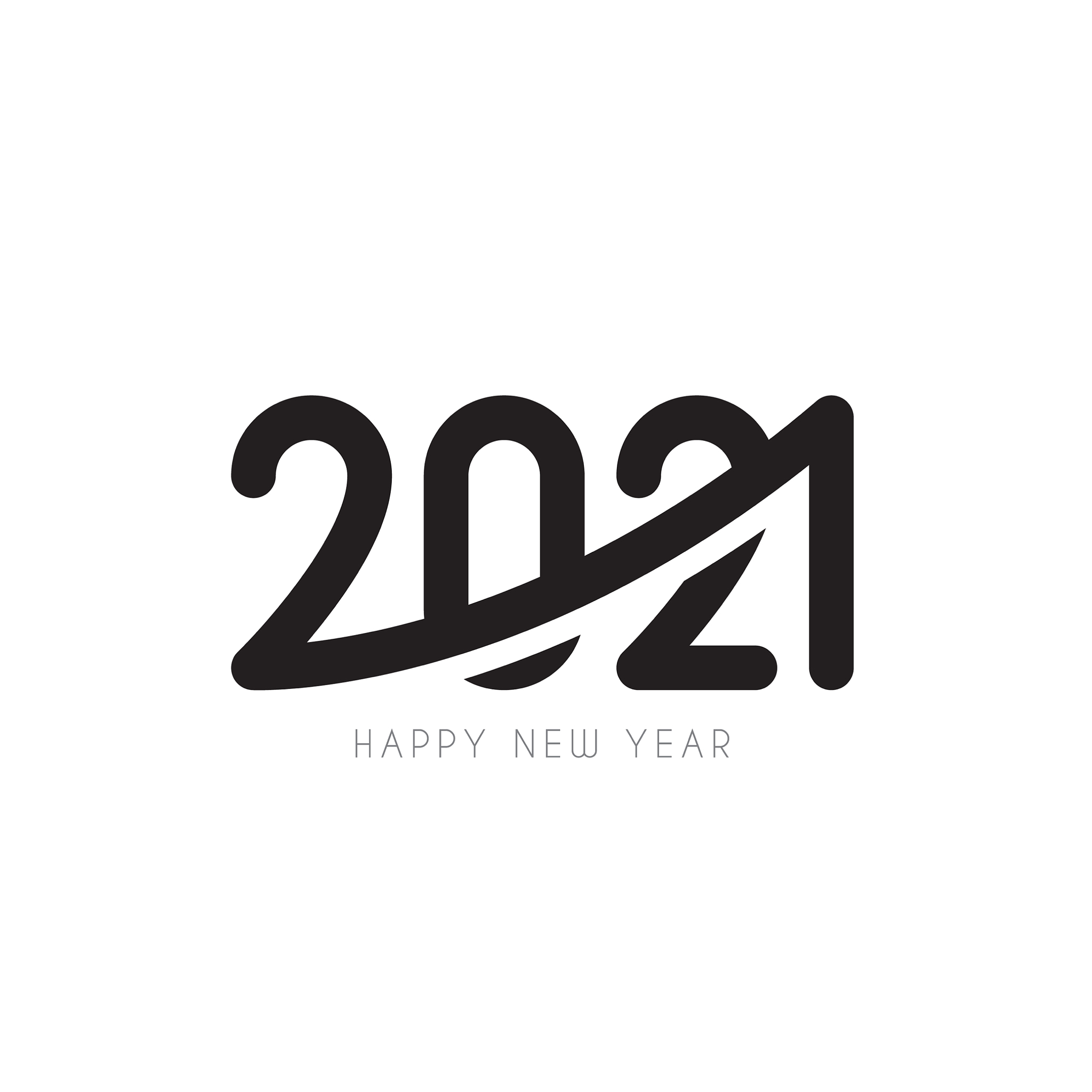 2021 happy new year symbol design