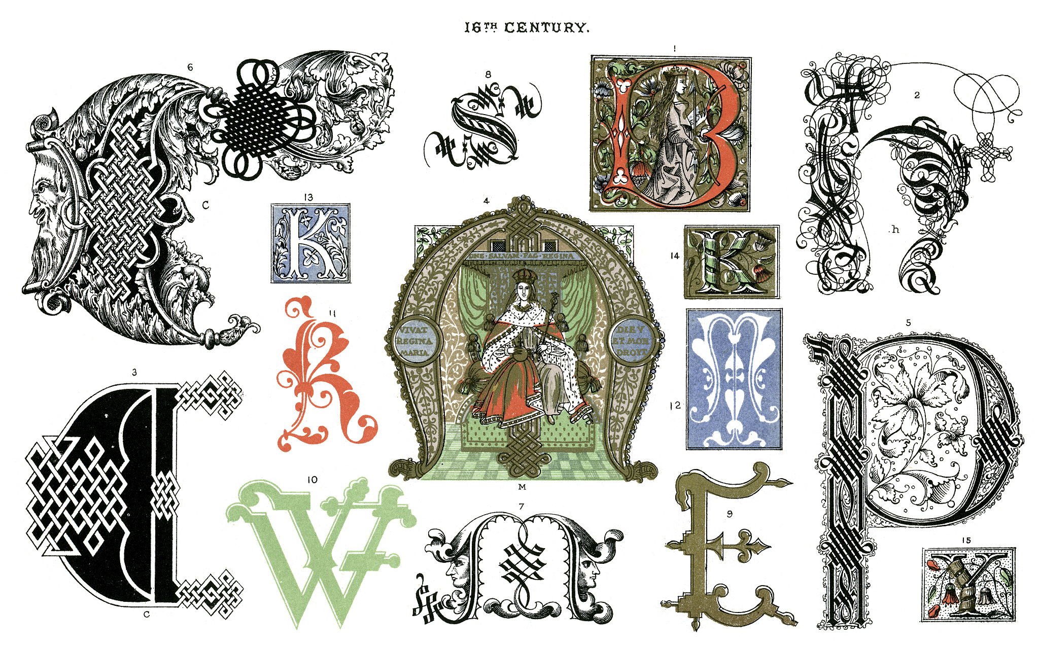 medieval illuminated letters