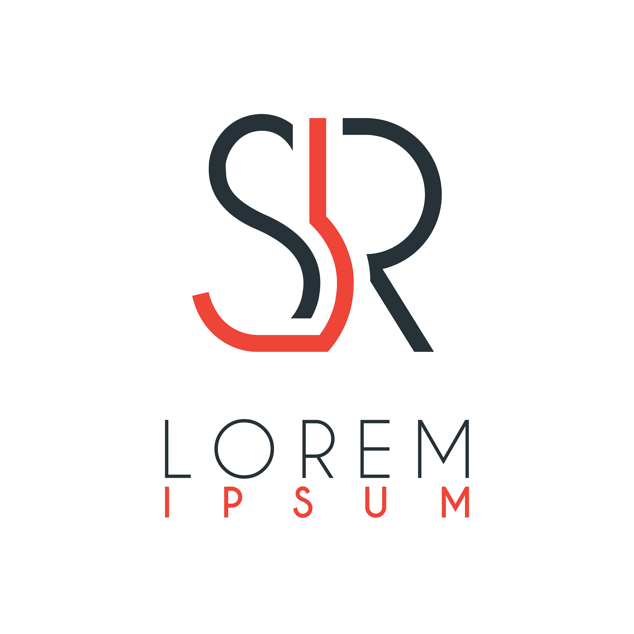 the logo between letter s and letter r or sr