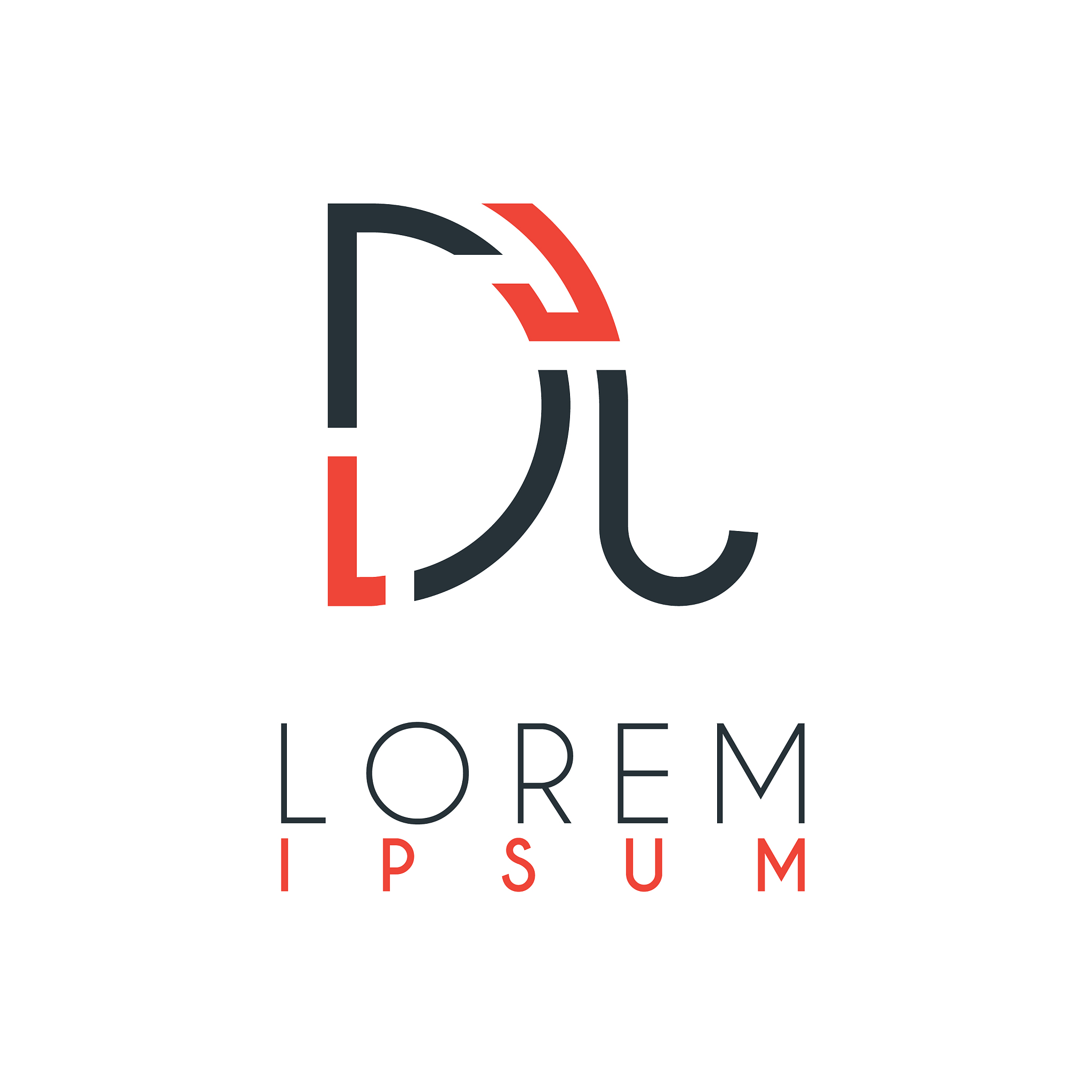 the logo between letter d and letter j or dj