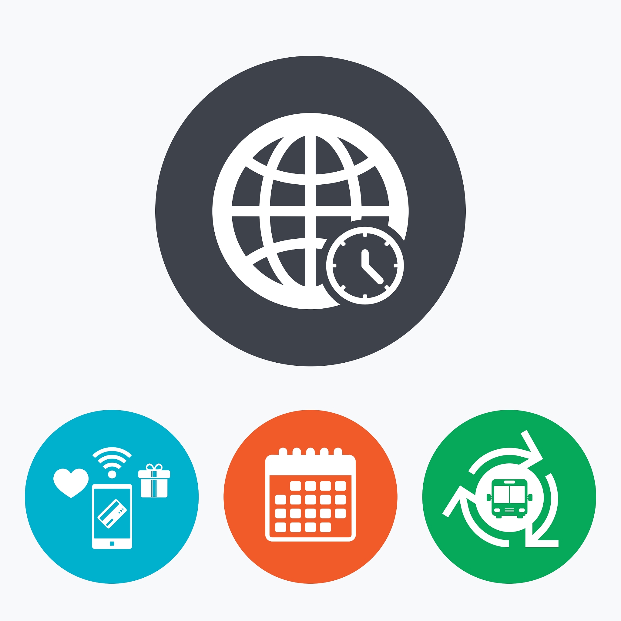 world time sign icon universal time symbol