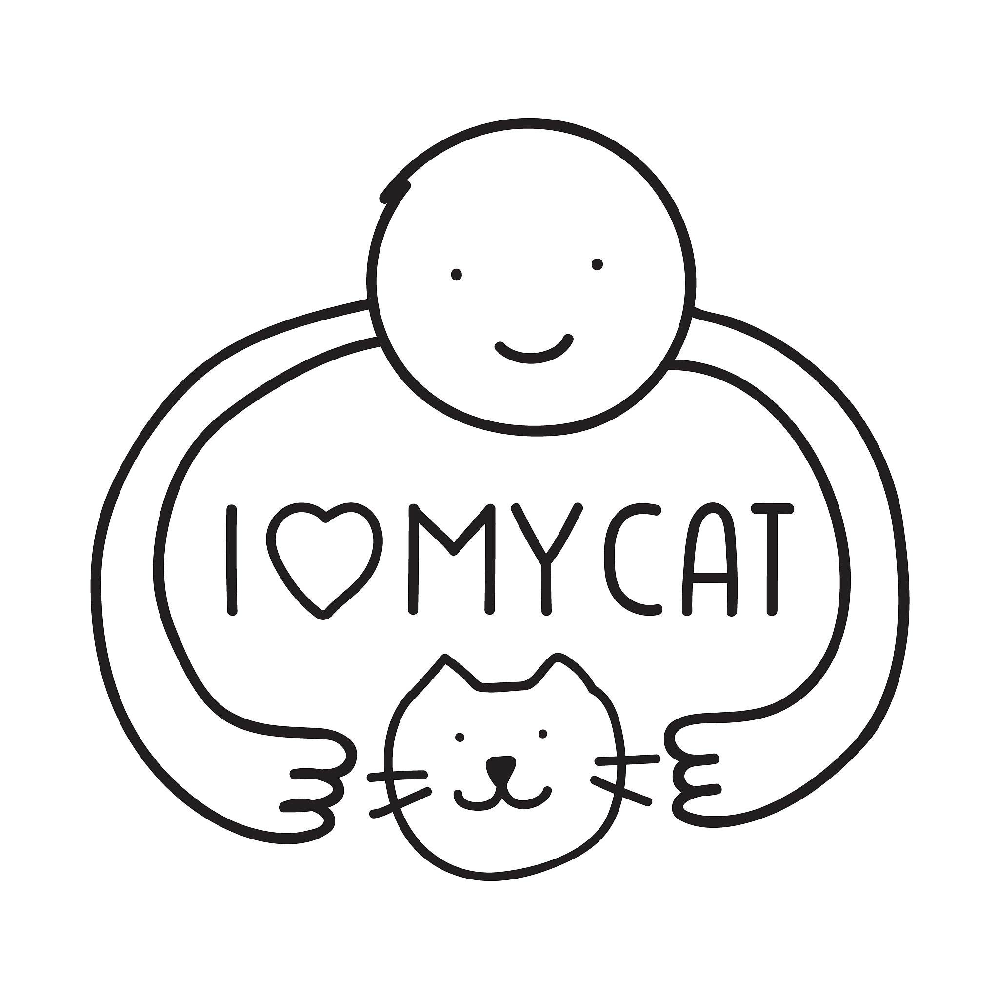 i love my cat.