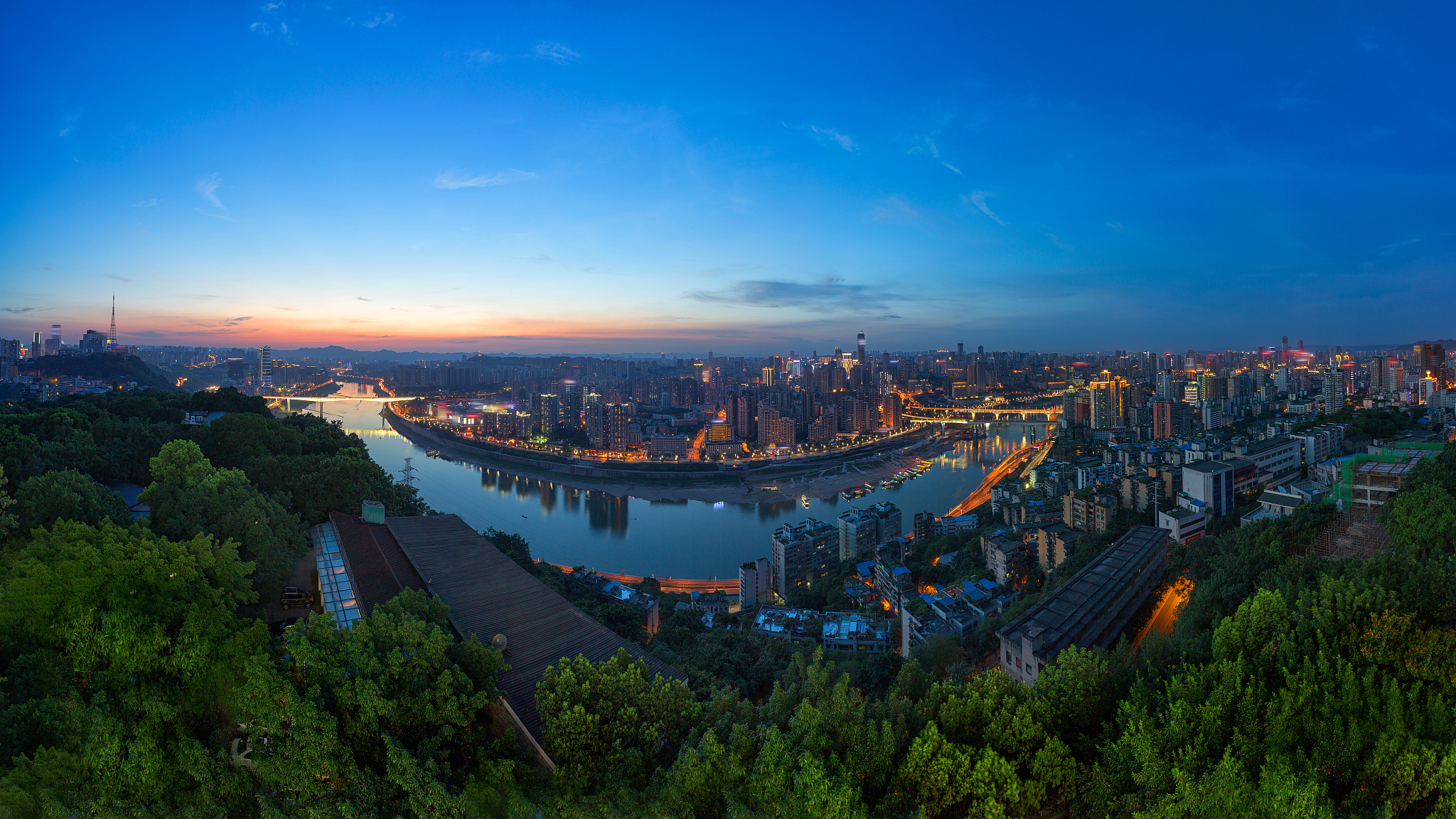 重庆城市建筑夜景