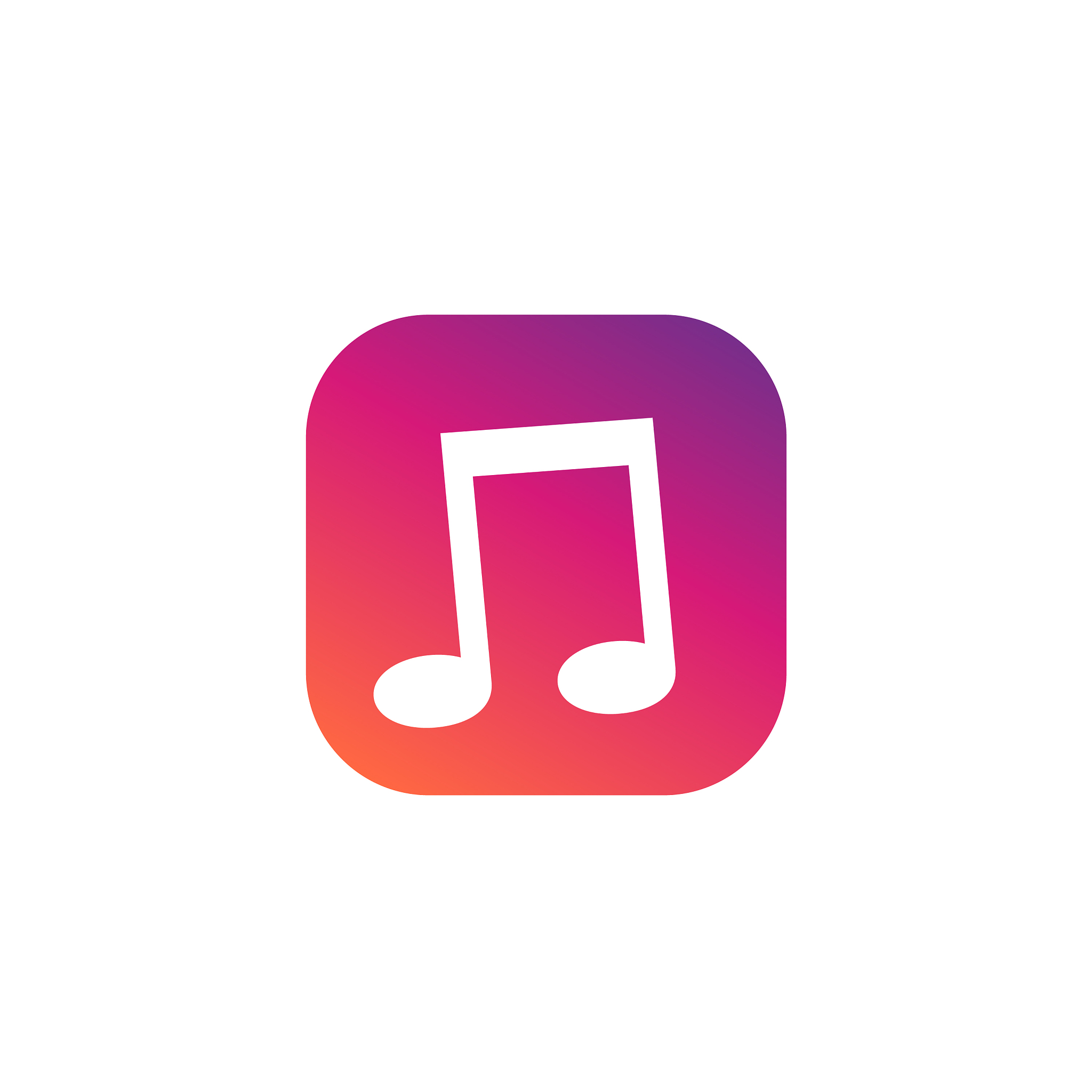 music icon for apps and web