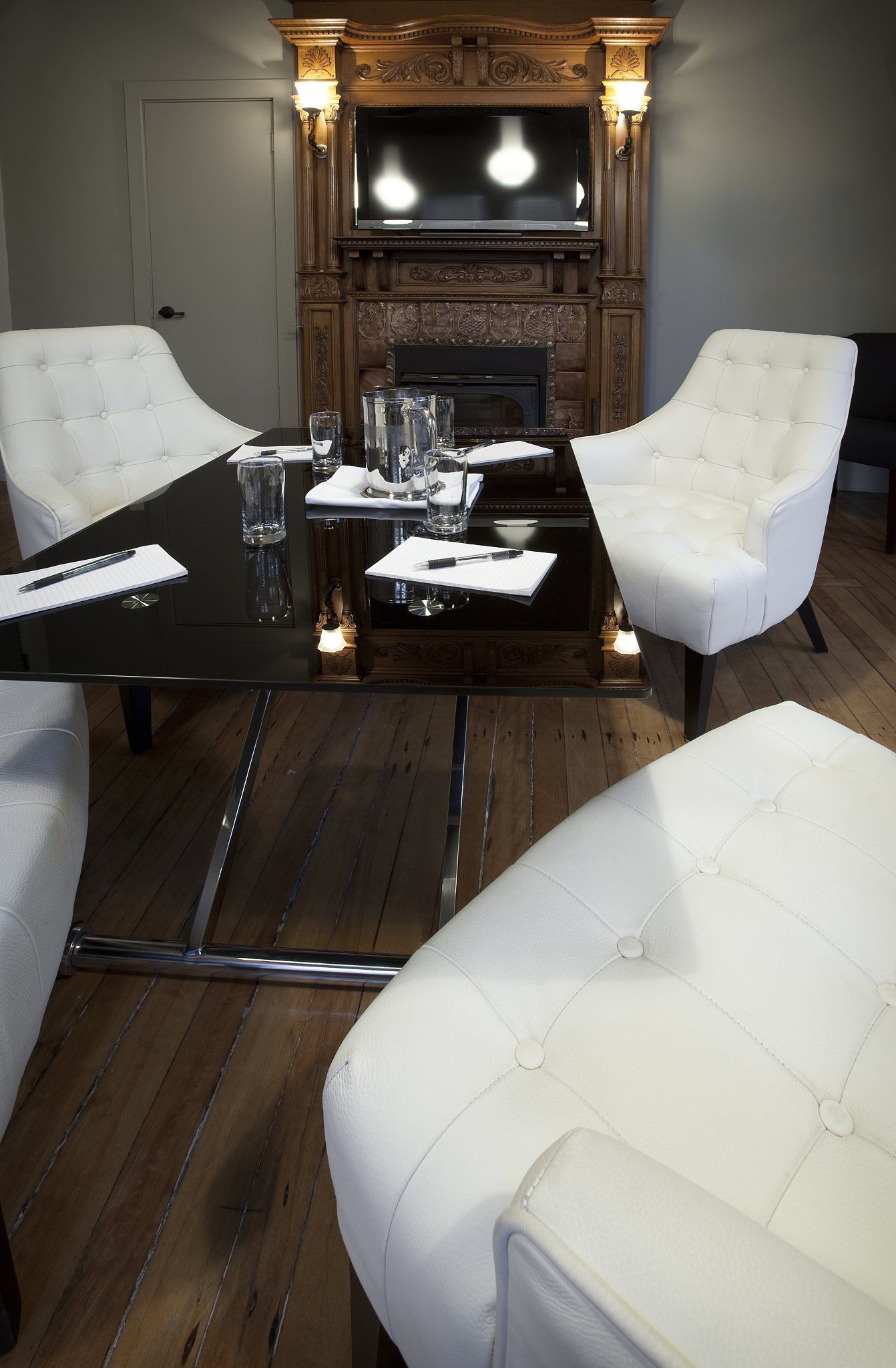 white board room