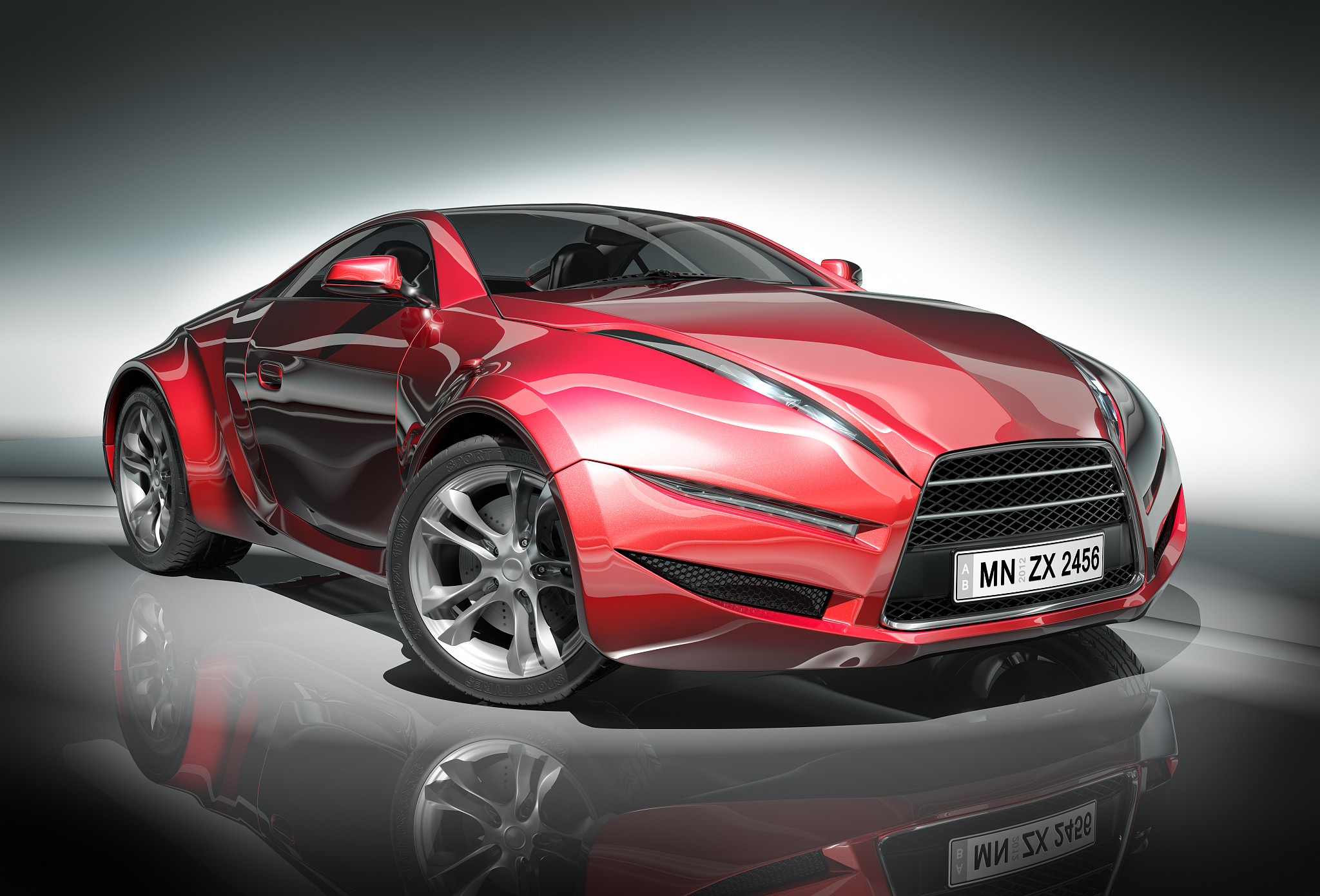 red sports car