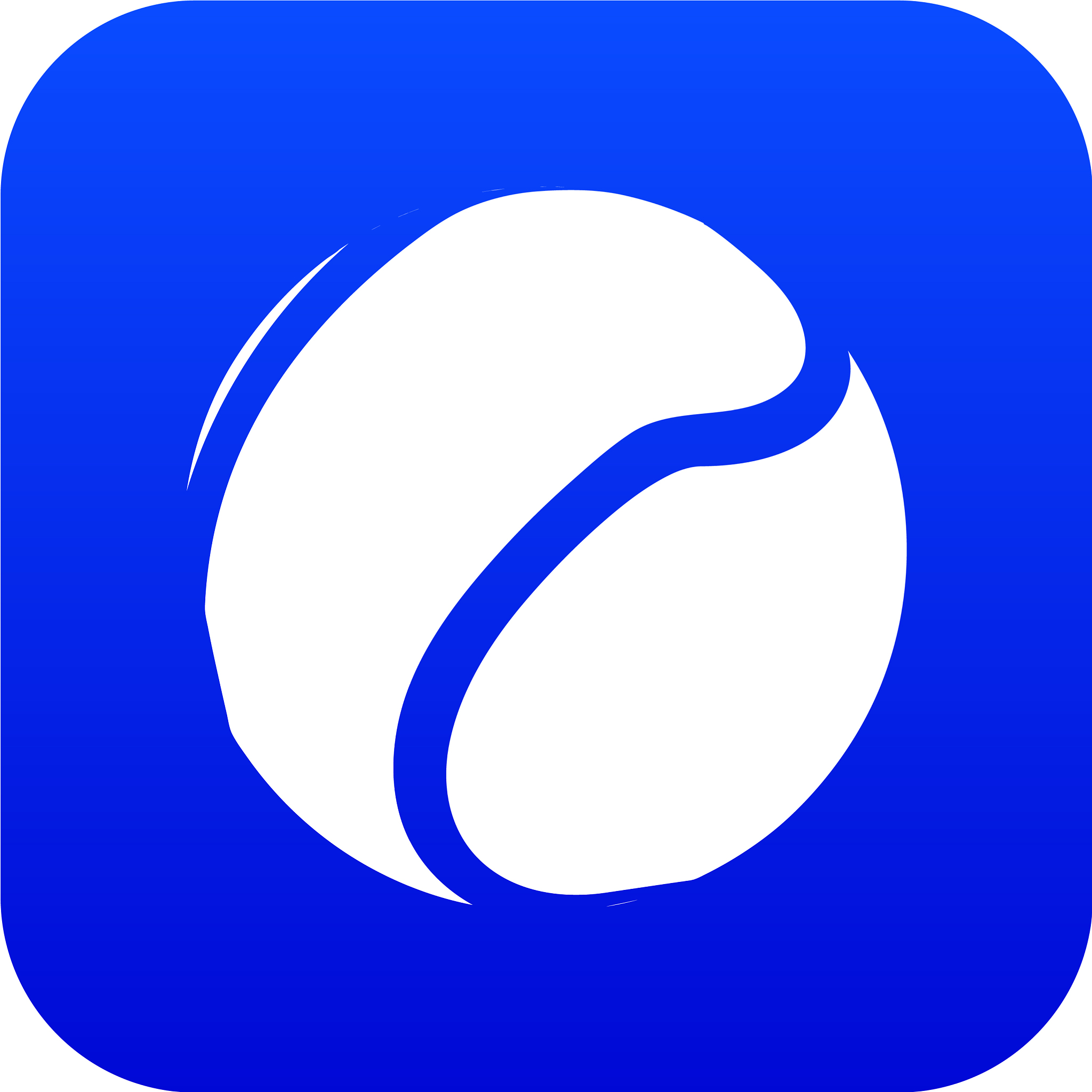tennis ball icon blue