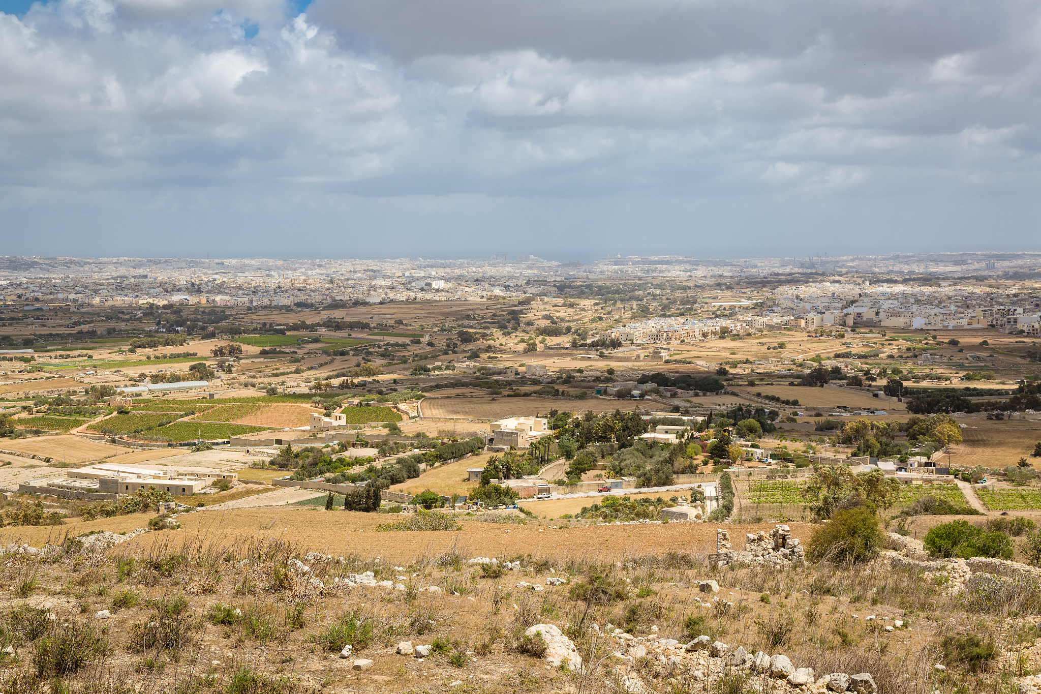 view of the maltese countryside
