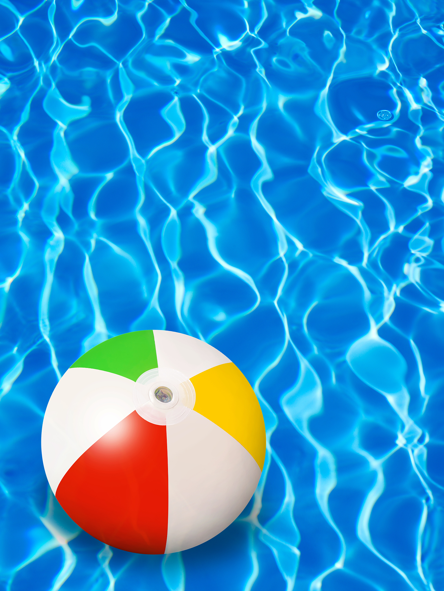 beach ball on water
