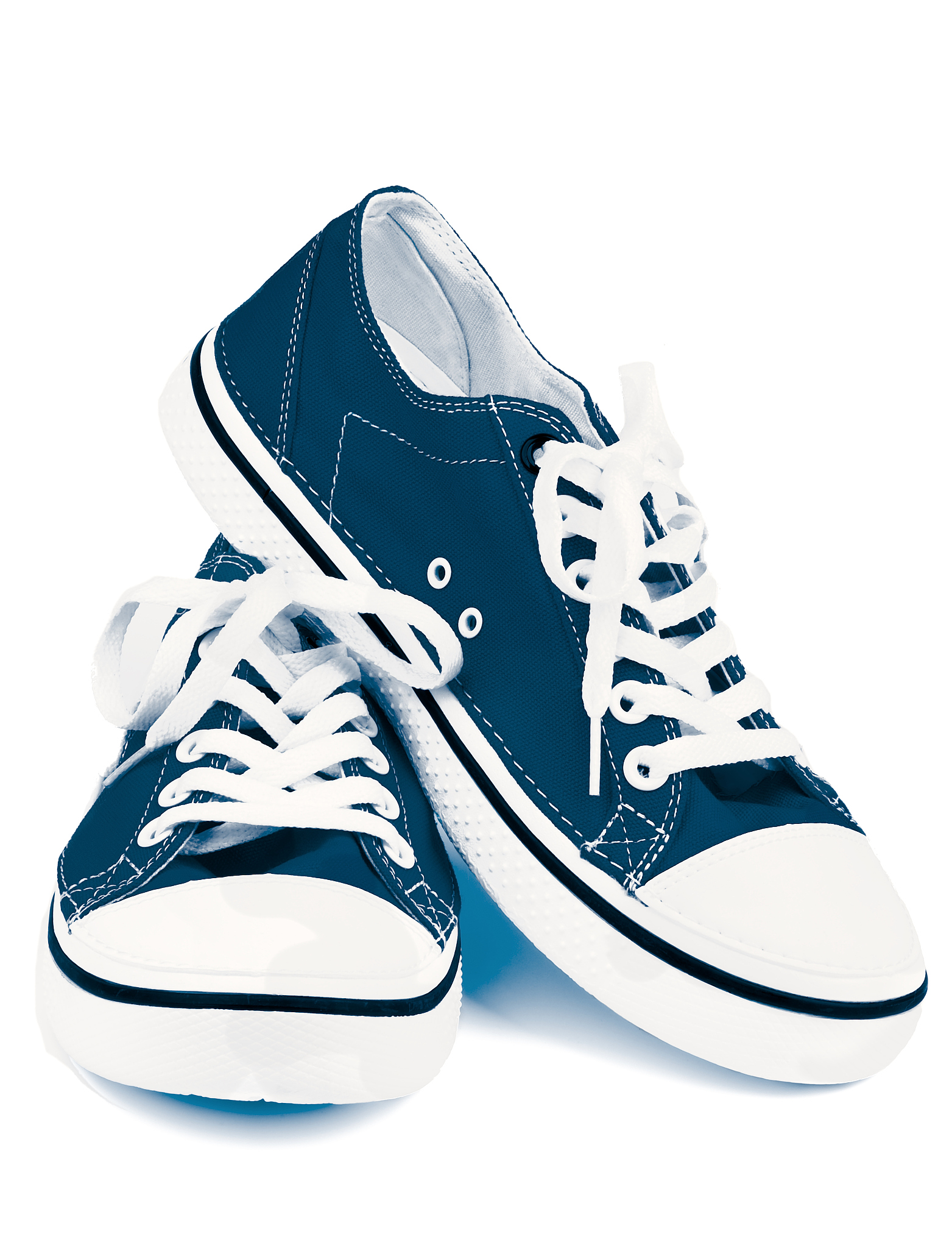 blue gym shoes